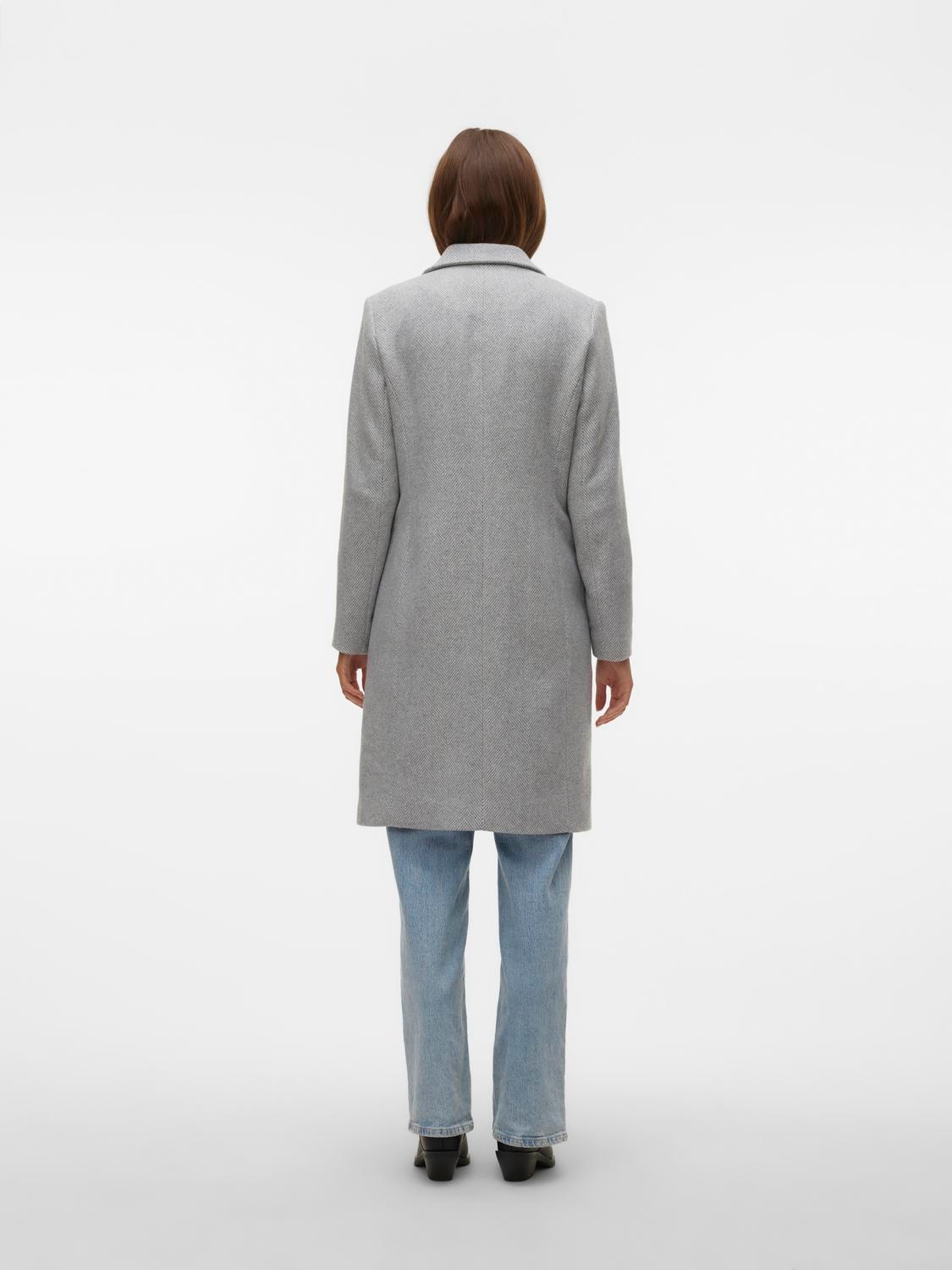 Vero Moda Langmantel »VMBLAZA HERINGBONE LONG WOOL COAT GA BOO«