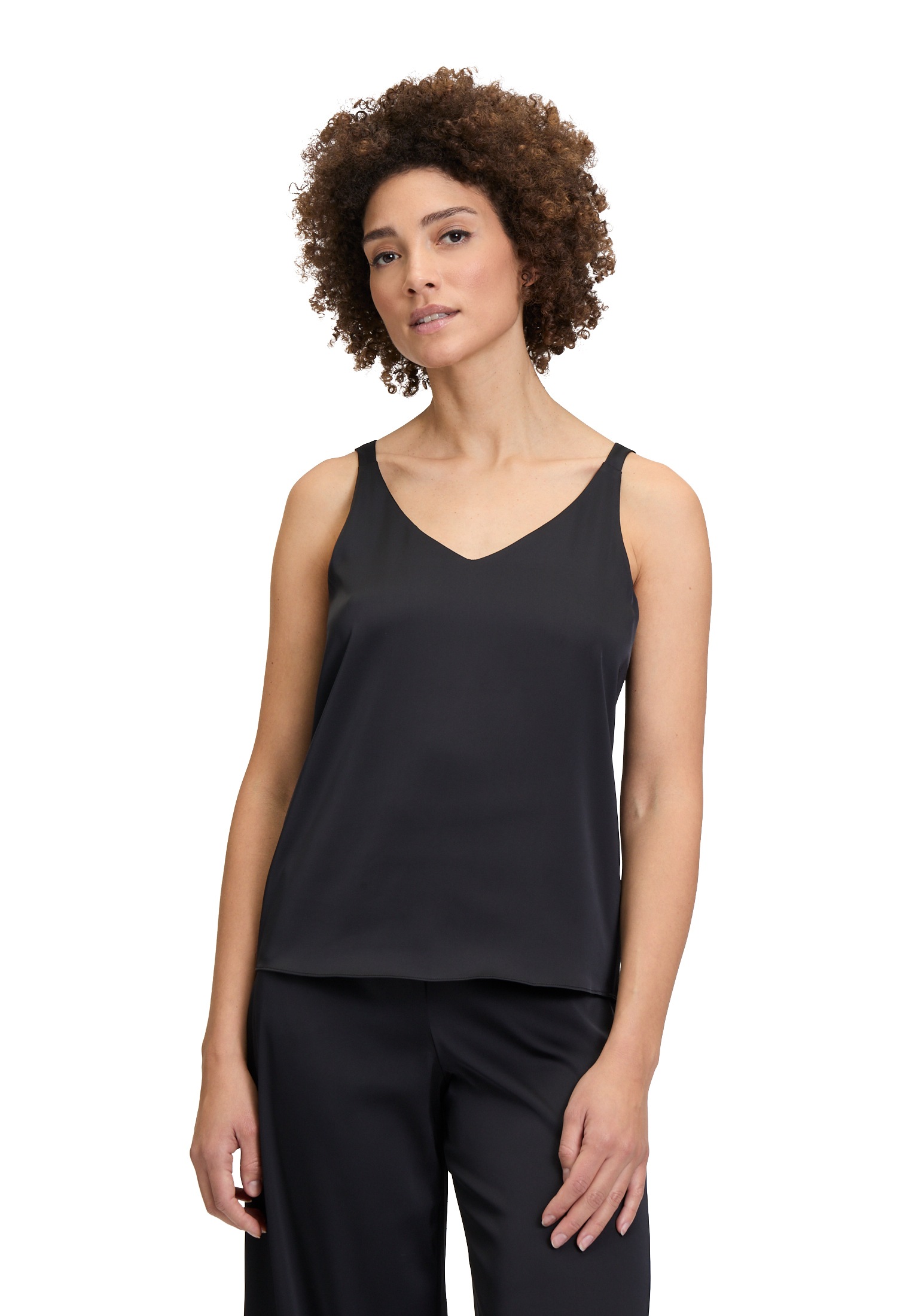 Vera Mont Satinbluse »Satin-Bluse mit V-Ausschnitt«