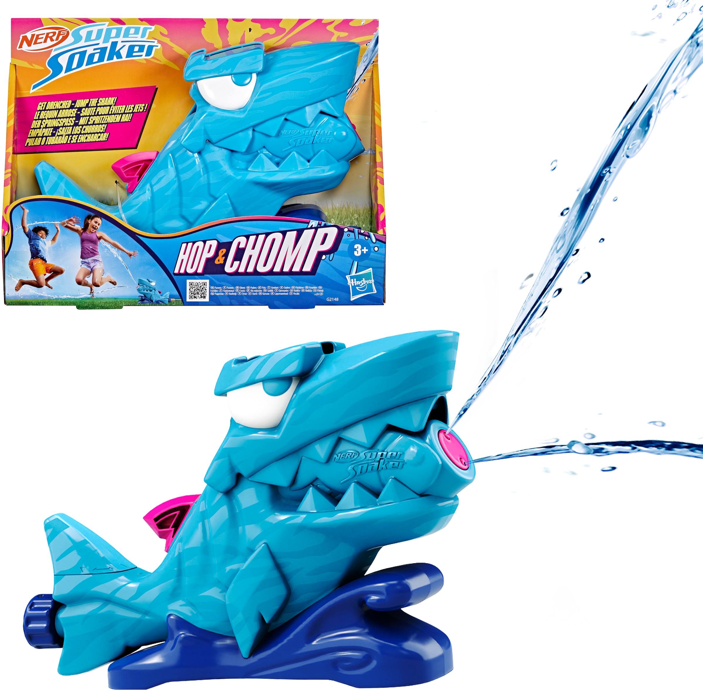 Hasbro Spiel-Wassersprenkler »Nerf Super Soaker Hop & Chomp« Wasserspielzeug