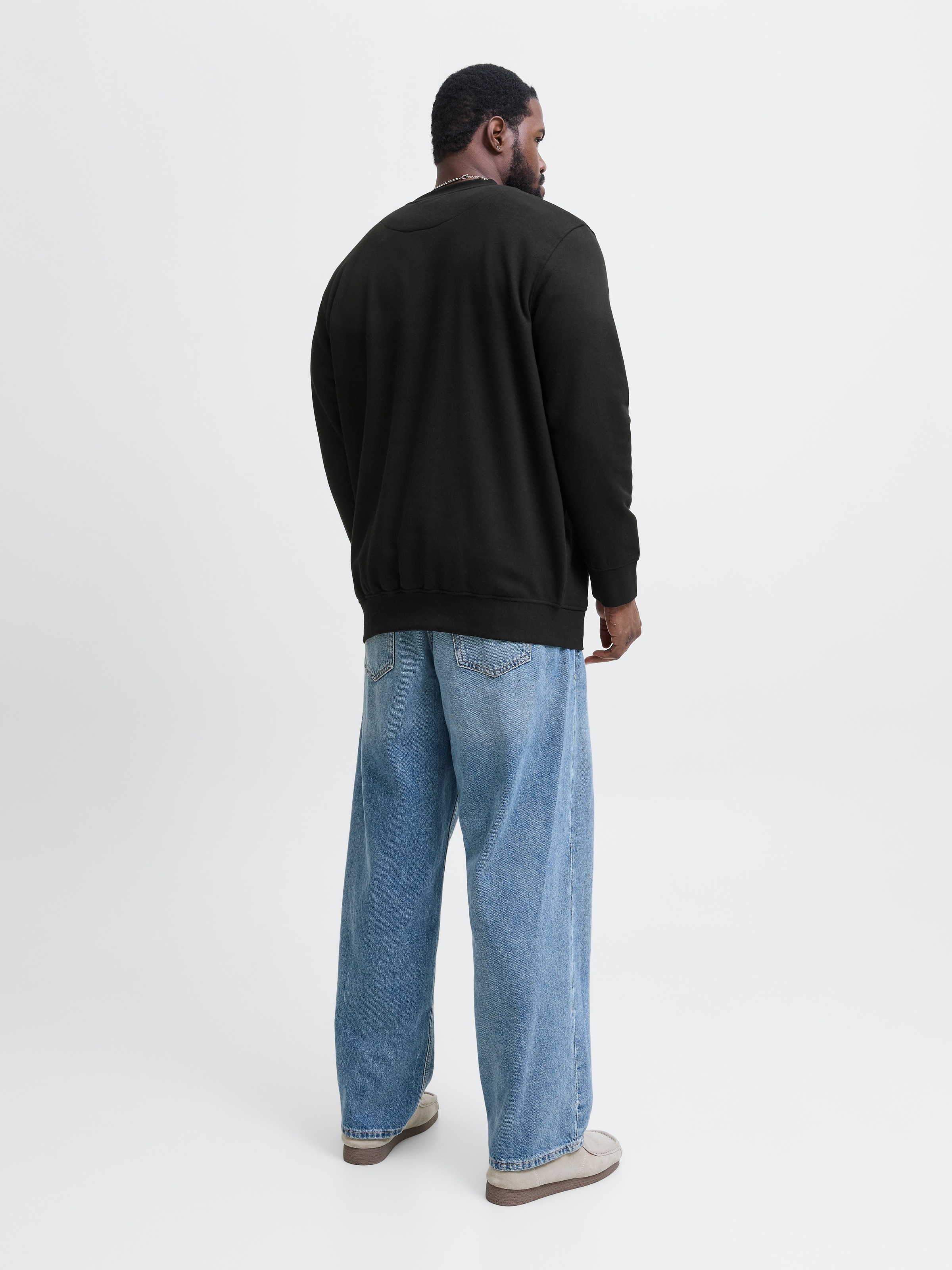 Jack & Jones PlusSize Sweatshirt »JJESOHO SWEAT CREW NECK NOOS PLS«, Baumwollmischung, regular fit
