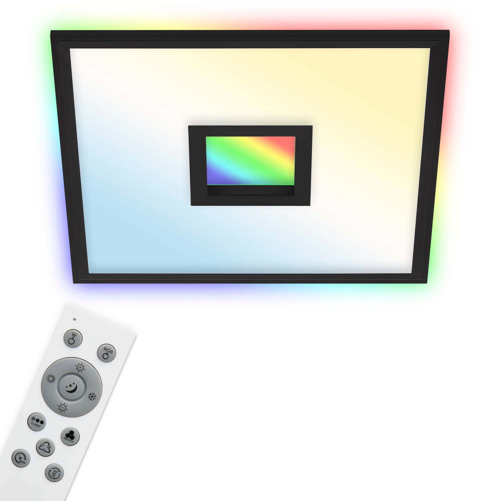 Telefunken LED Panel »319405TF CENTERBACK«, Leuchtmittel LED-Board | LED fest integriert, Deckenleuchte, RGB, Backlight, CCT, inkl. Fernbedienung, dimmbar