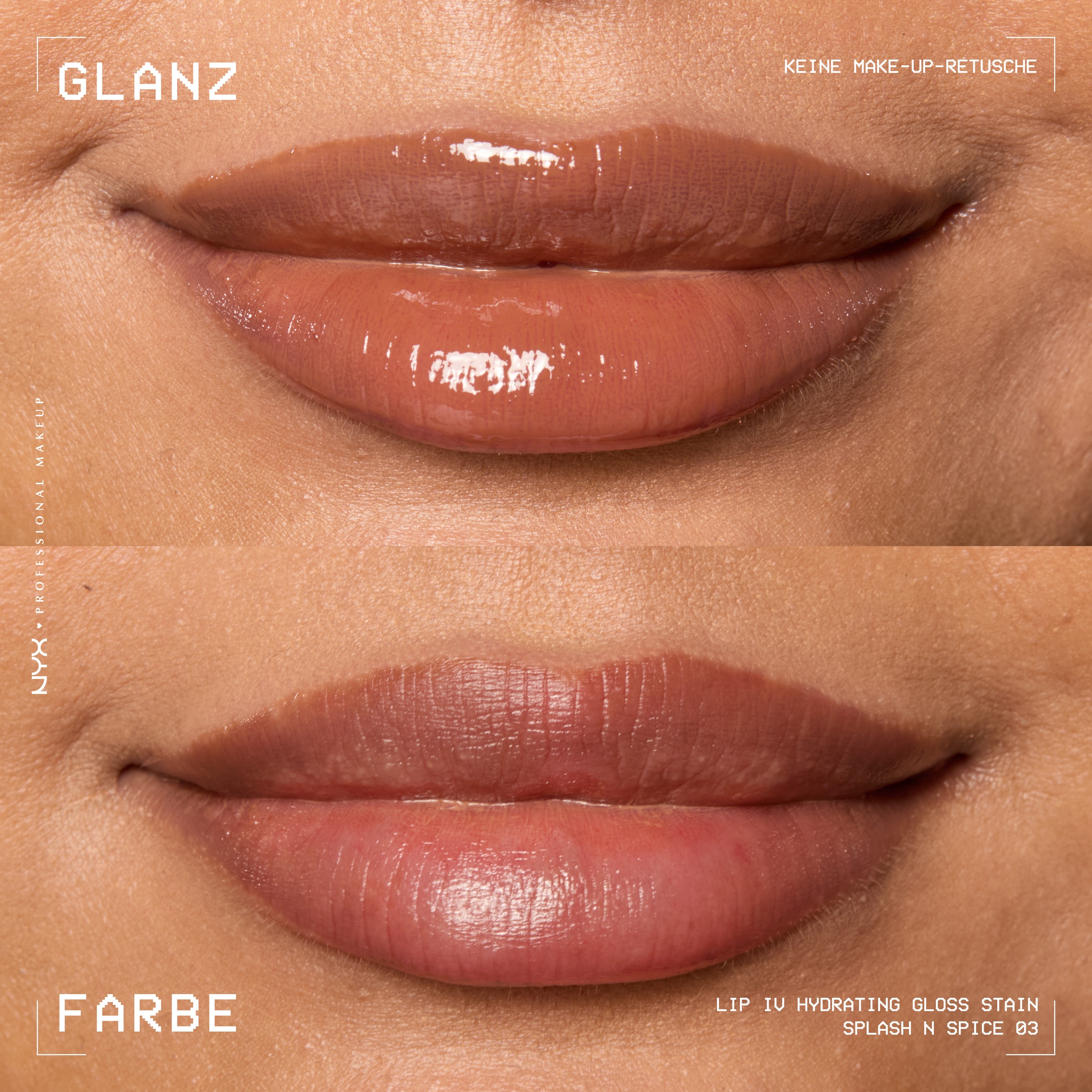 NYX Lipgloss »NYX Professional Makeup Lip IV Gloss Serum Lipgloss«, Wet-Look, spendet Feuchtigkeit, pflegt, hinterlässt Lip Stain.