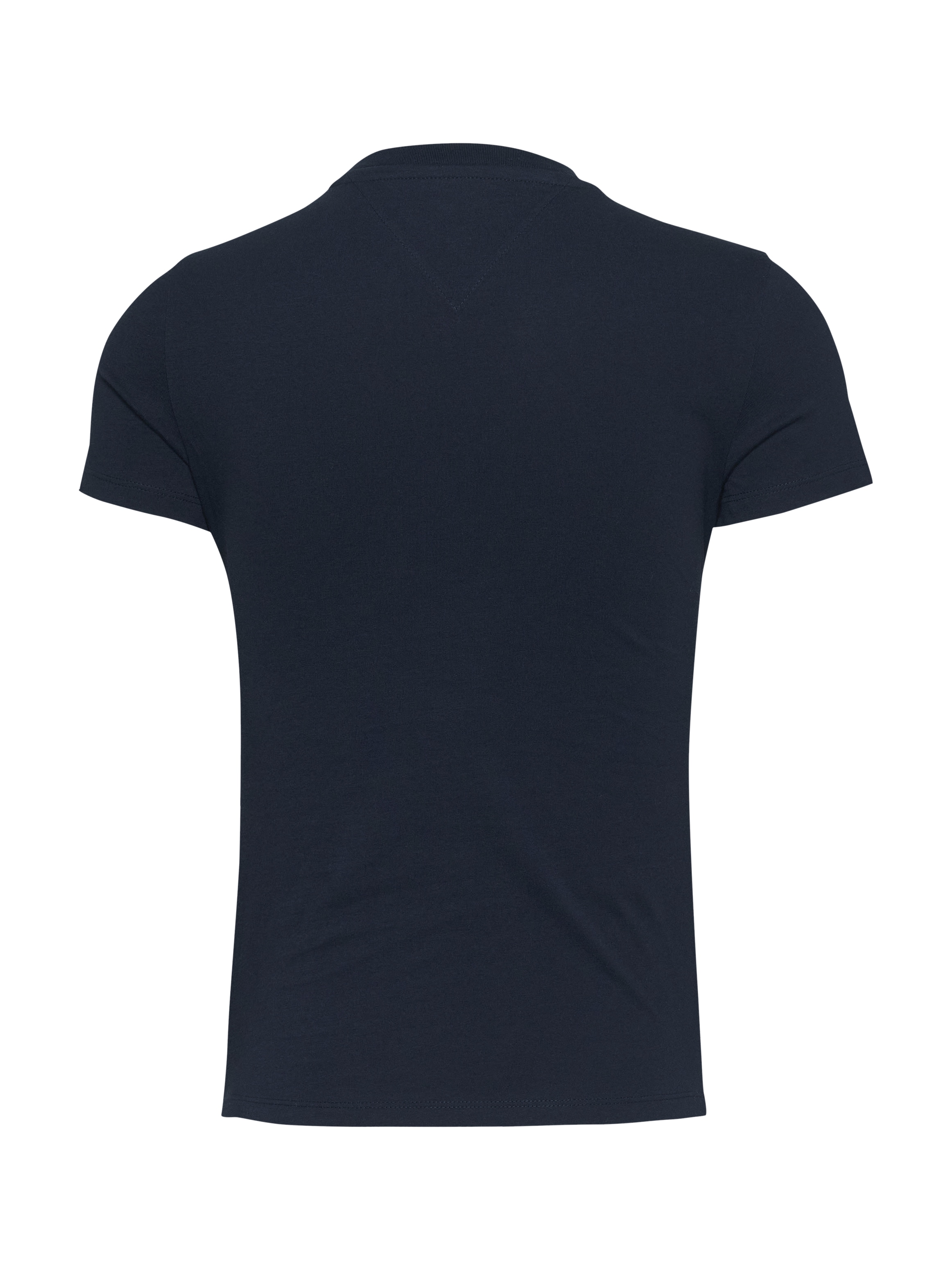 Tommy Jeans Curve Rundhalsshirt »Shirt TJW SLIM ESSENTIAL«, in Großen Größen, Logo-Print auf Brusthöhe, mit Logostickerei