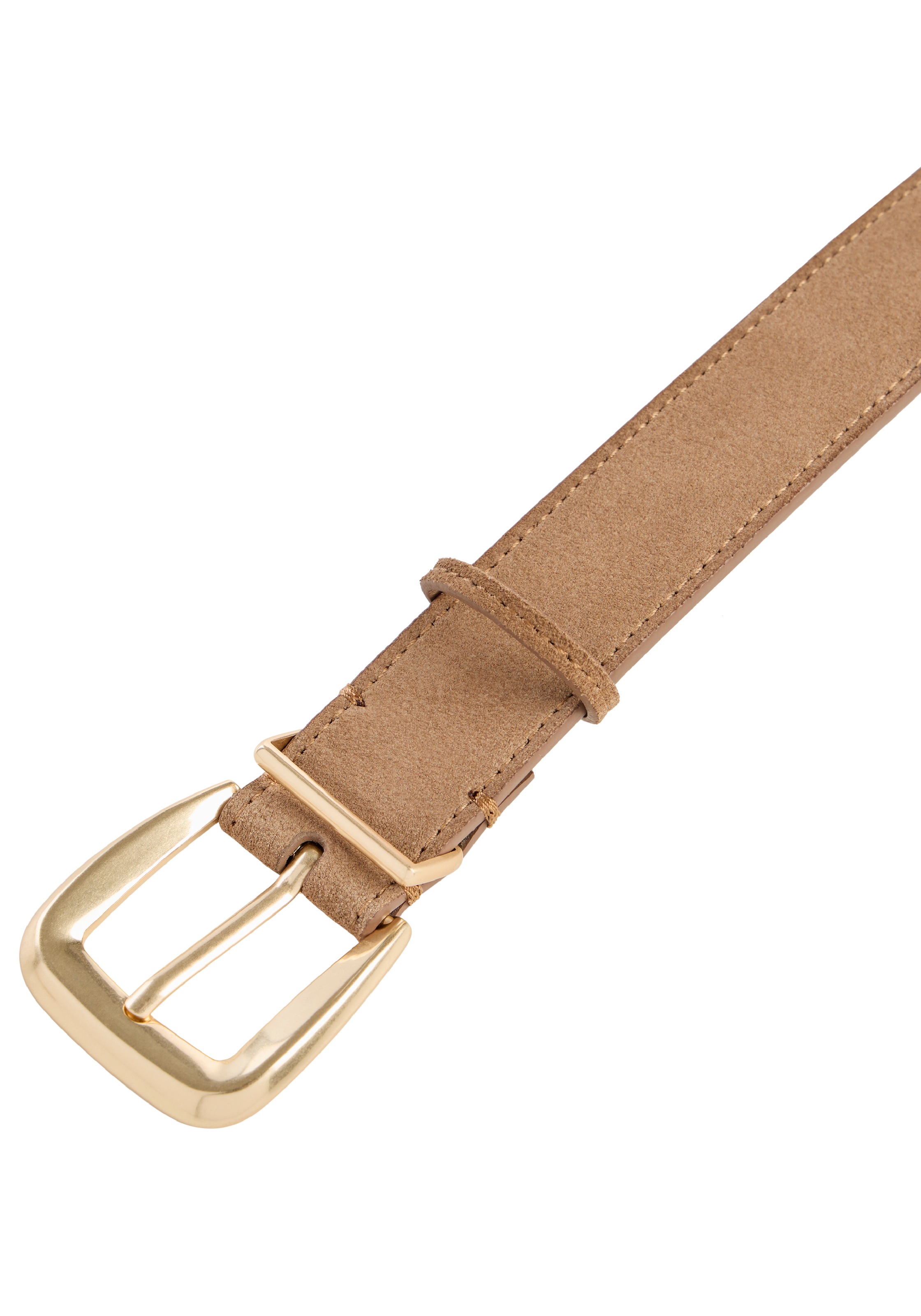Calvin Klein Ledergürtel »HW END TIP BUCKLE SUEDE 30MM« Wildleder, Metallschließe, Größenverstellbar