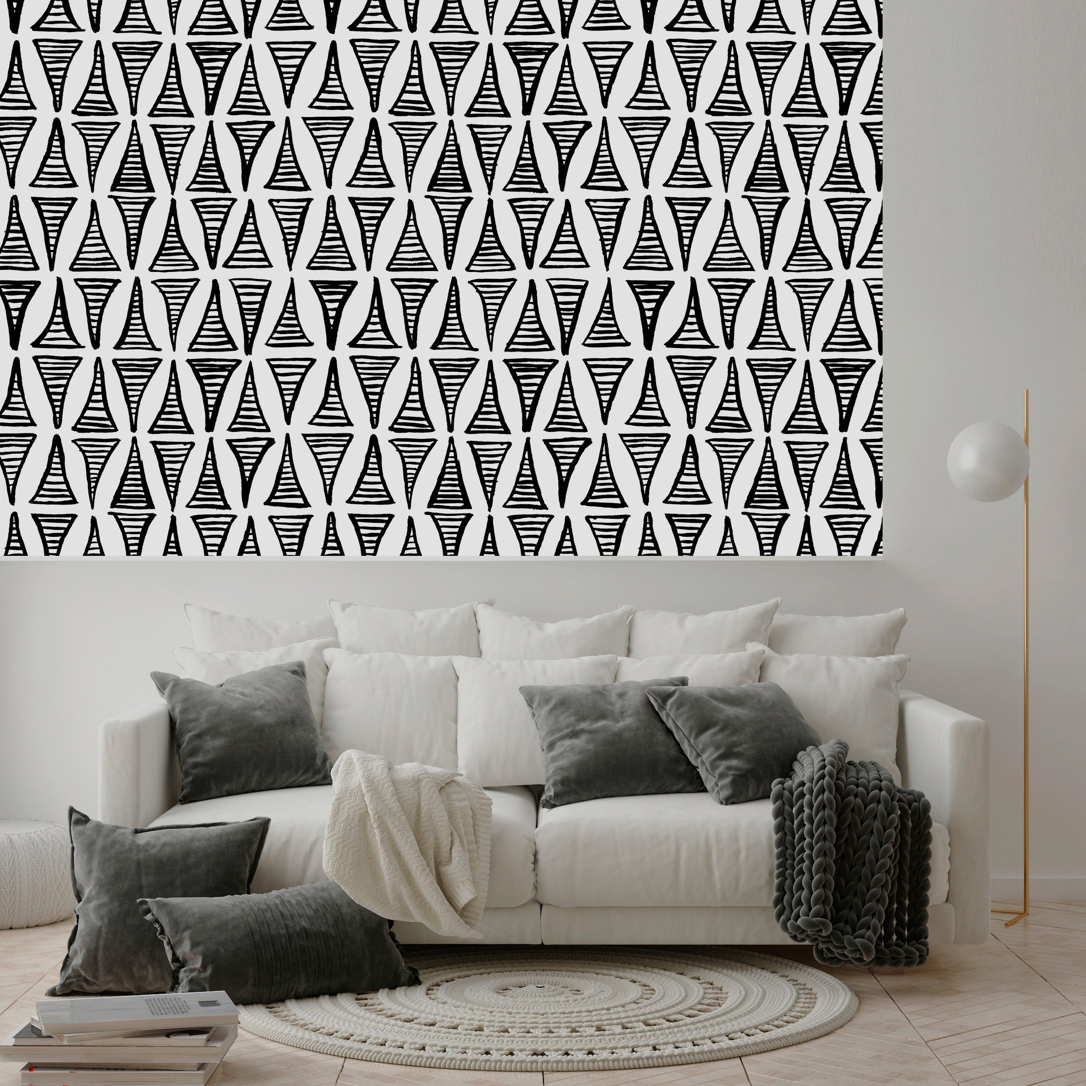 queence Vinyltapete »Ellen« Barock | Kunst | bedruckt glatt 90x250cm, selbstklebend, kinderleichte Anbringung, , Sticker