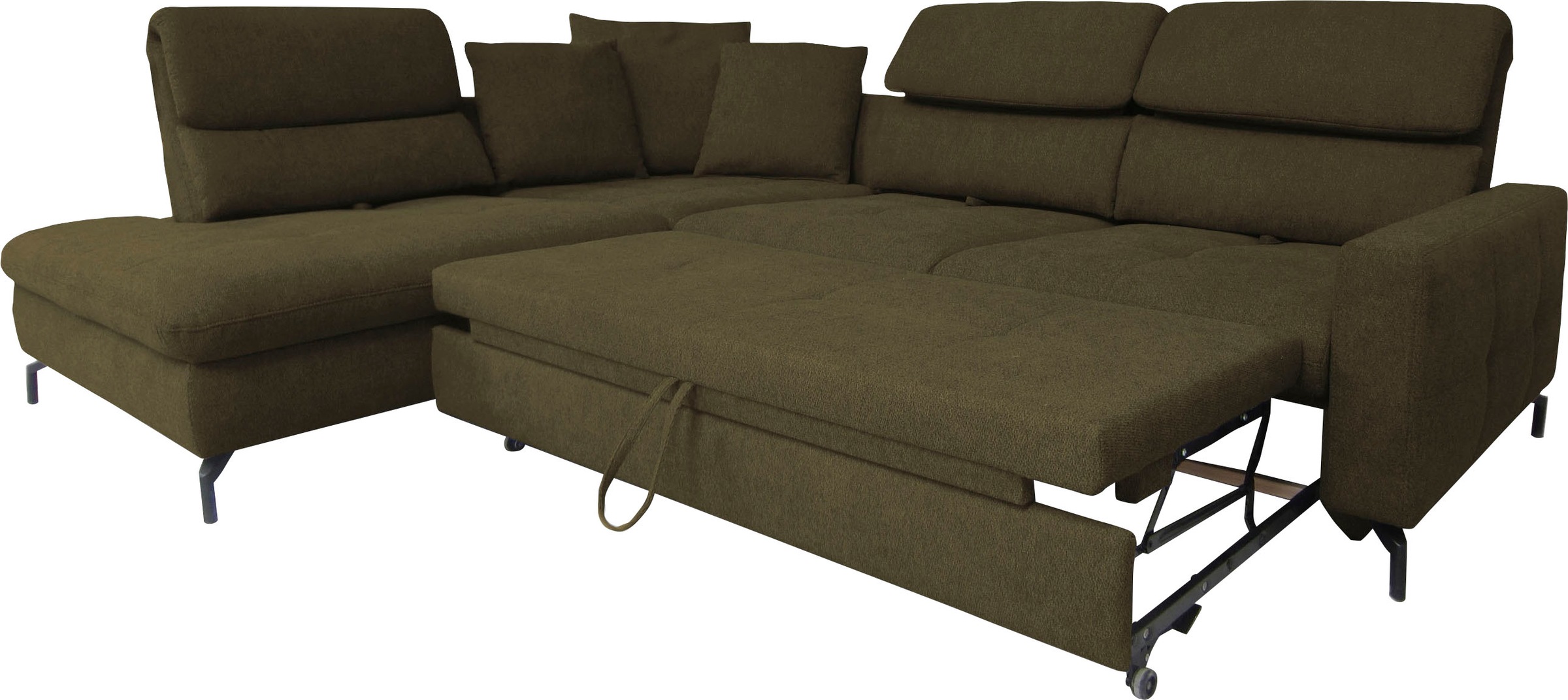 alina Ecksofa »Louis«, Breite 260 cm, Rückenlehnenverstellung, wahlweise mit Bettfunktion