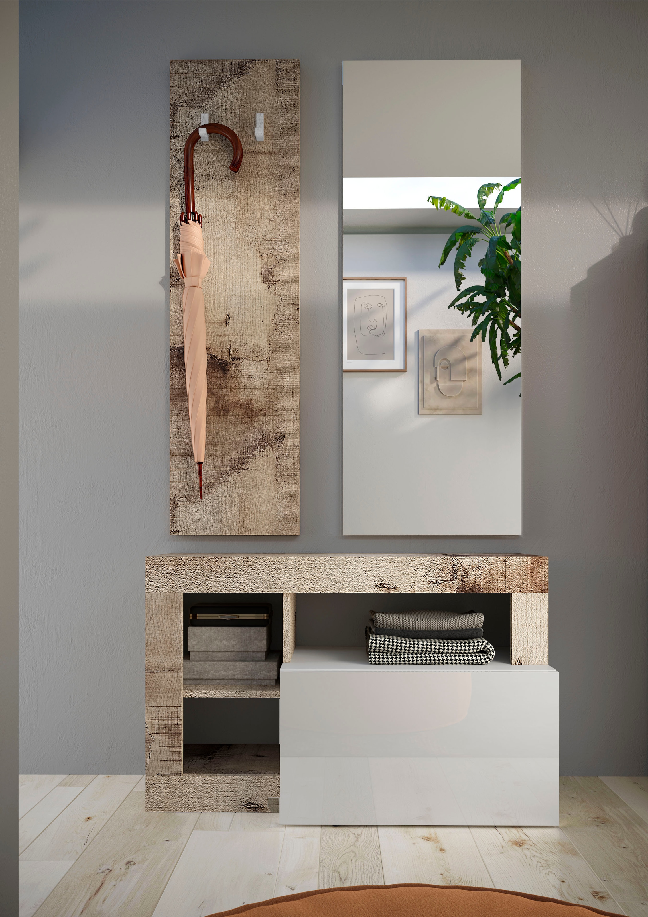 INOSIGN Garderobenschrank »Hamburg, Breite 91 cm«, mit 1 Klappe
