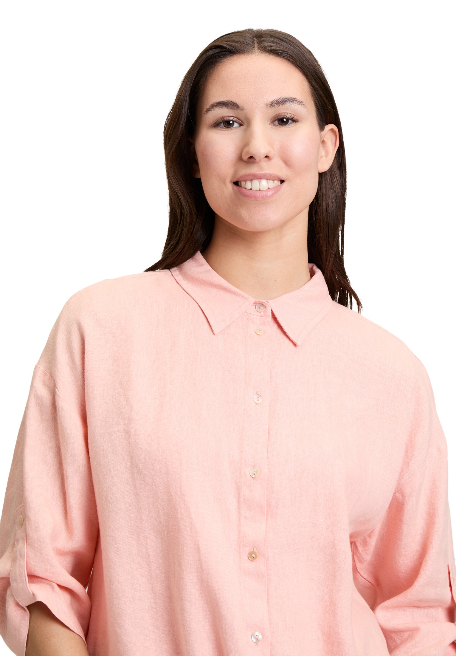 Cartoon Klassische Bluse »Leinenbluse mit Kragen«