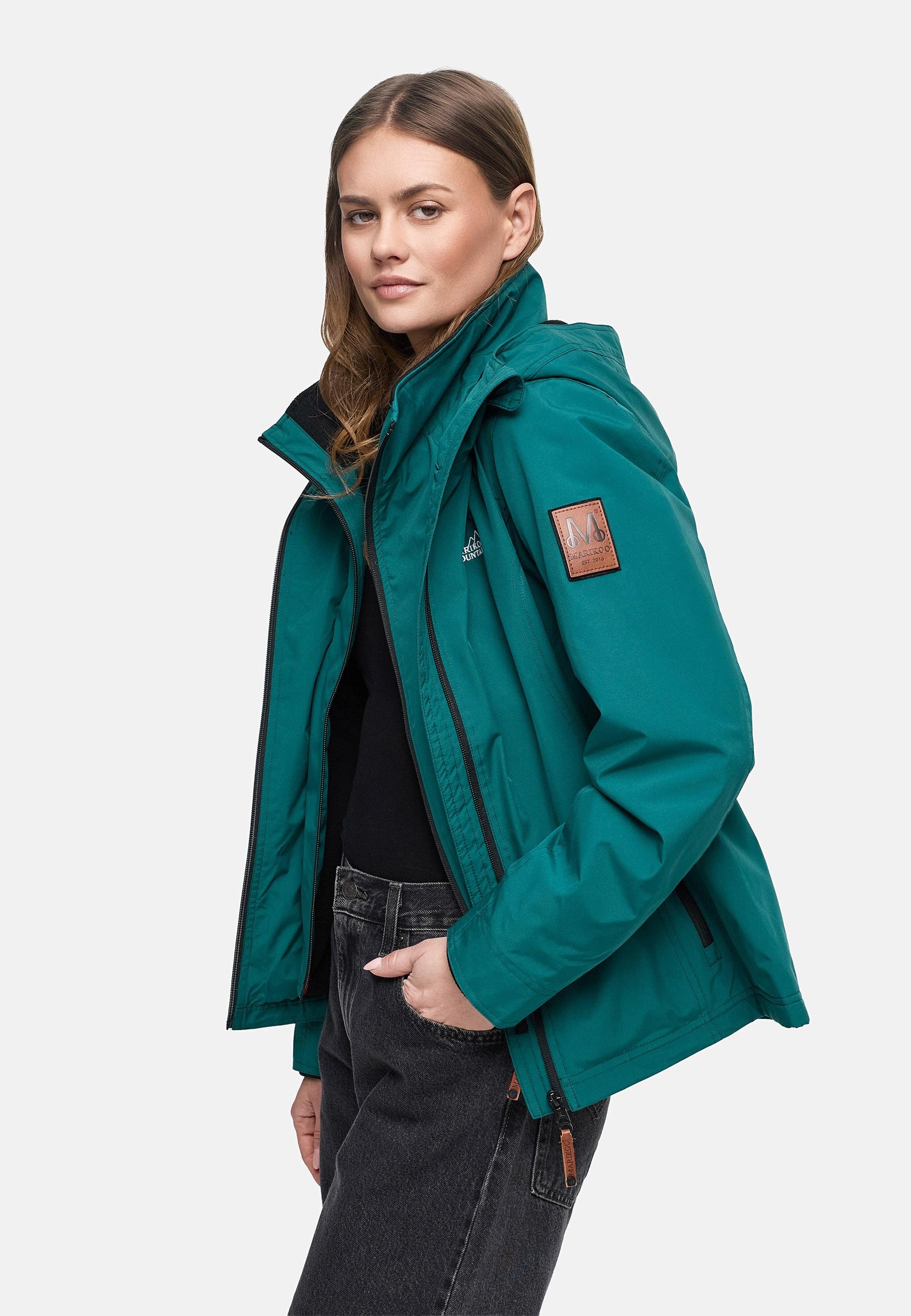 Marikoo Outdoorjacke »Übergangsjacke Erdbeere« mit Kapuze sportliche Funktionsjacke mit Kapuze