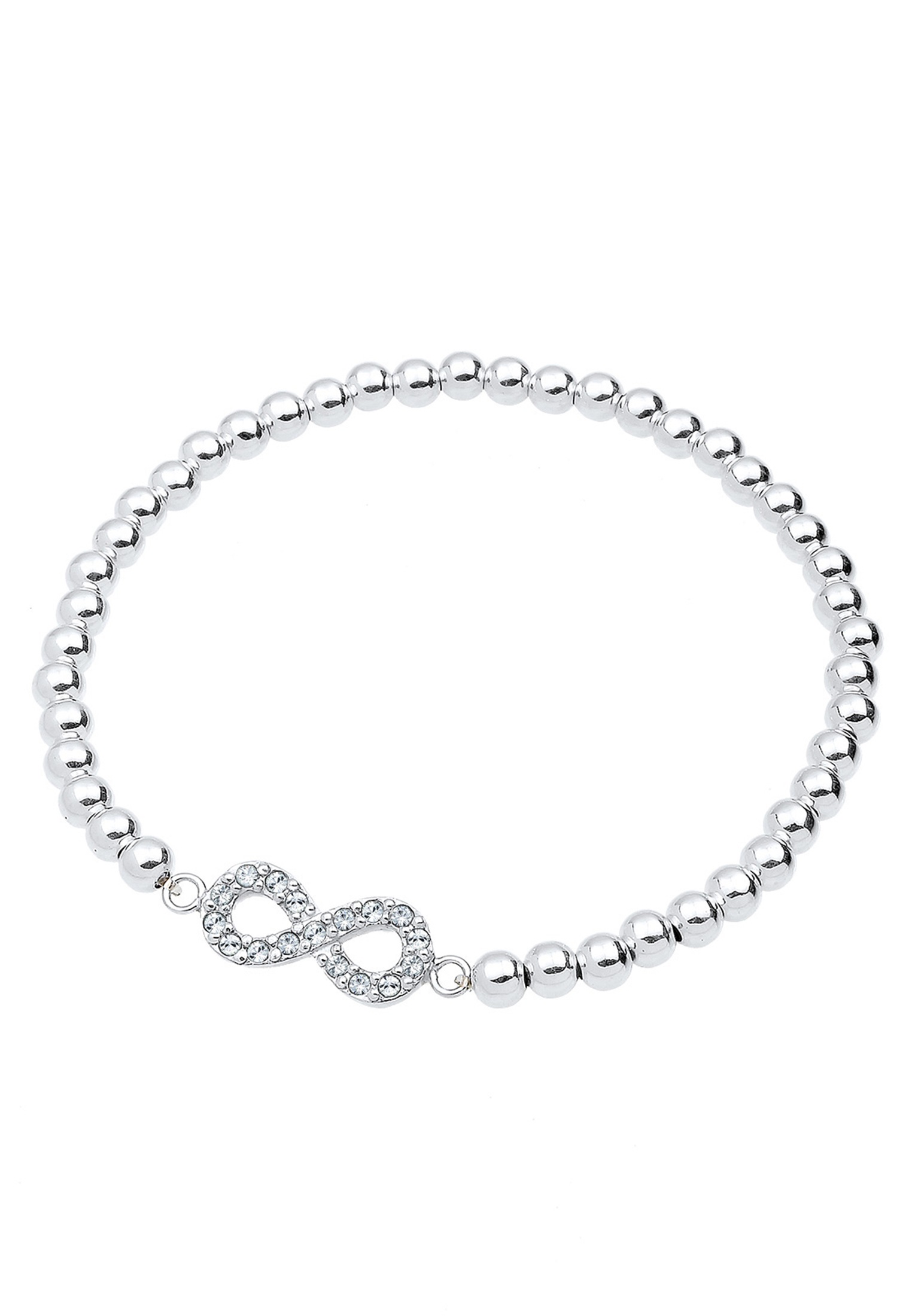 Elli Armkette »Armband Infinity Weiß 925 Sterling Silber, mit Kristallen von Swarovski®«