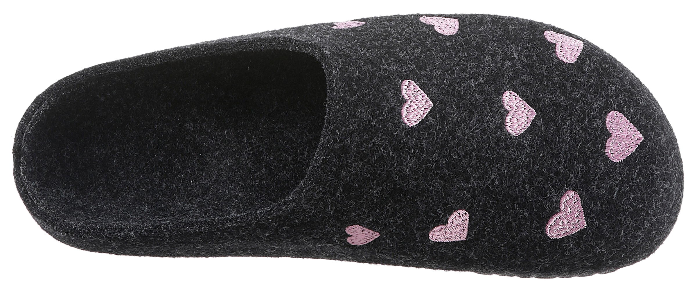 BIO Life Clog, Hausschuh, Homeslipper mit Herzchen-Stickerei - NEUE KOLLEKTION