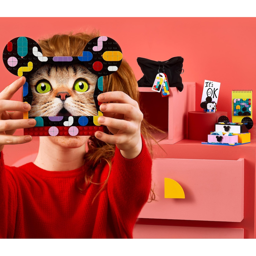 LEGO® Konstruktionsspielsteine »Micky & Minnie Kreativbox zum Schulanfang (41964), LEGO® DOTS«, (669 St.)