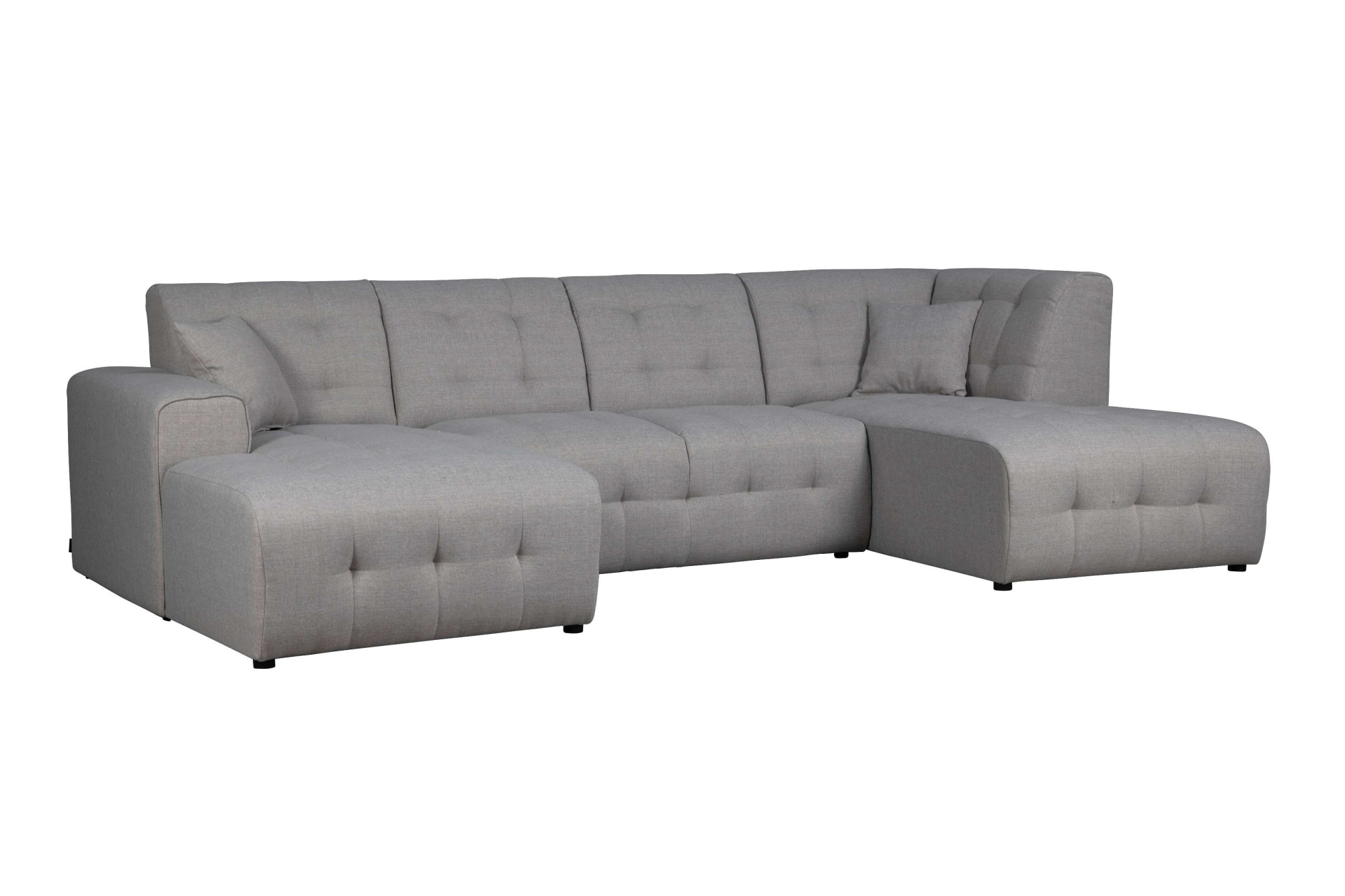 Home affaire Wohnlandschaft »Nosia U-Form«, incl. 2 Zierkissen, mit feiner Steppung