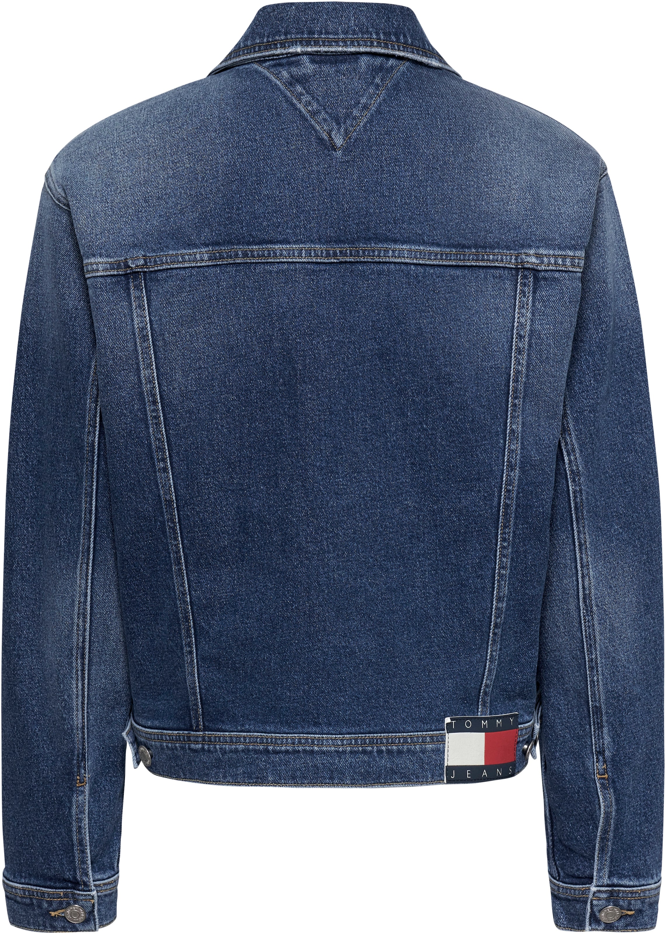 Tommy Jeans Jeansjacke »MOM CLS JACKET AH6158«, mit Logopatch