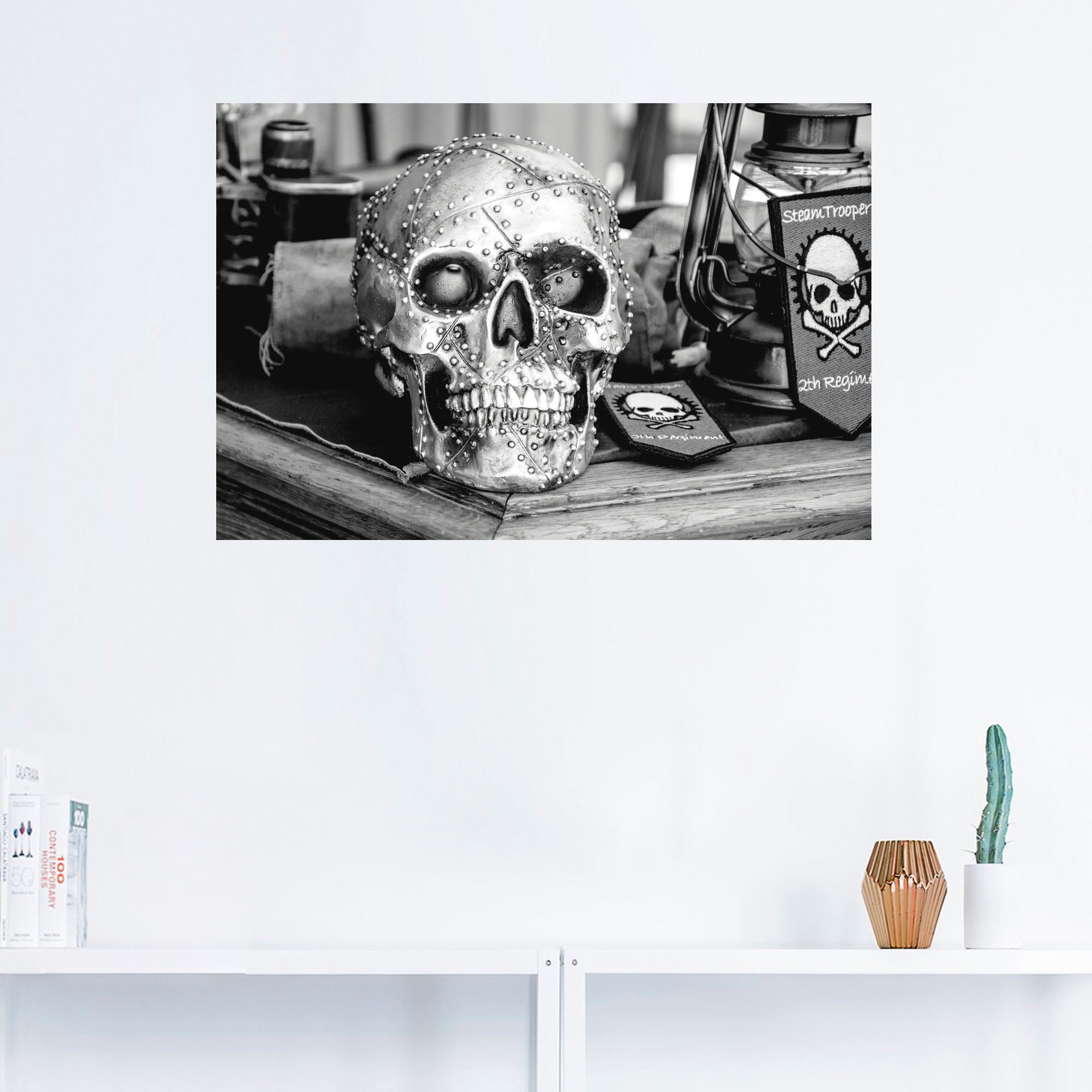 Artland Wandbild »Totenkopf«, klassische Fantasie, (1 St.), als Leinwandbild, Poster, Wandaufkleber in verschied. Größen