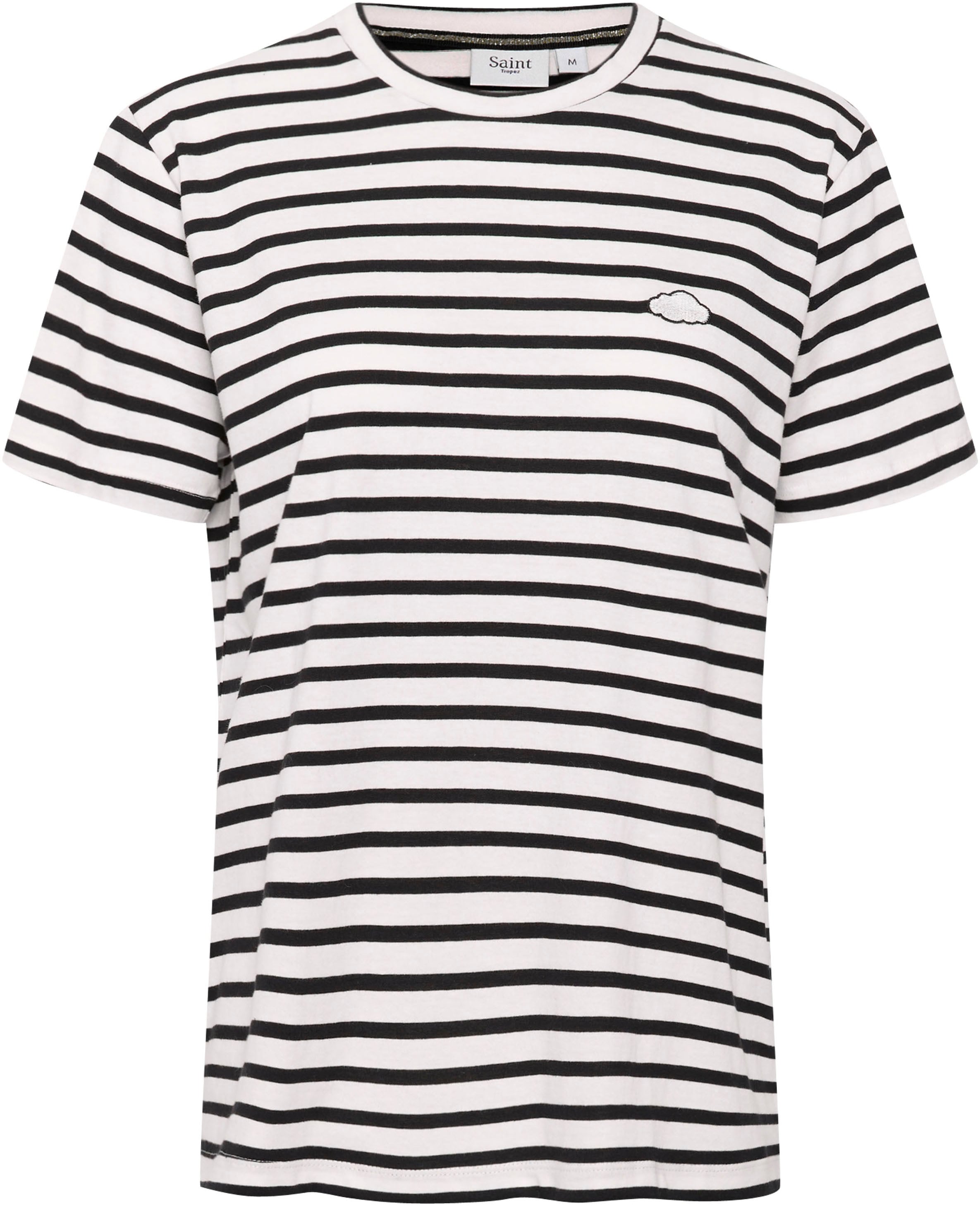 Saint Tropez T-Shirt »GanikaSZ T-Shirt«, mit kleiner Stickerei