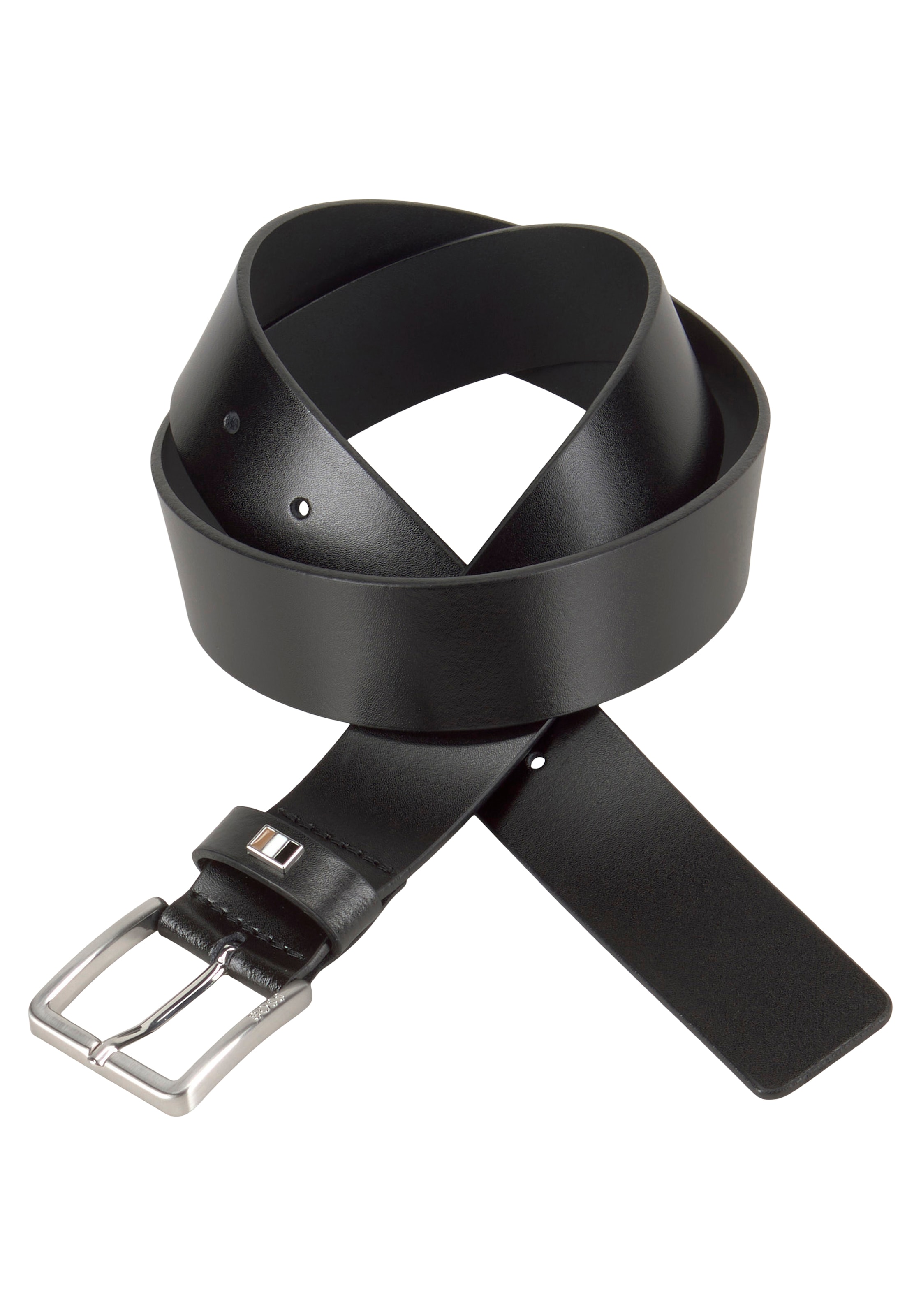 BOSS Ledergürtel »Ther-Flag-E_Sz35« mit stilvollen Markendetails