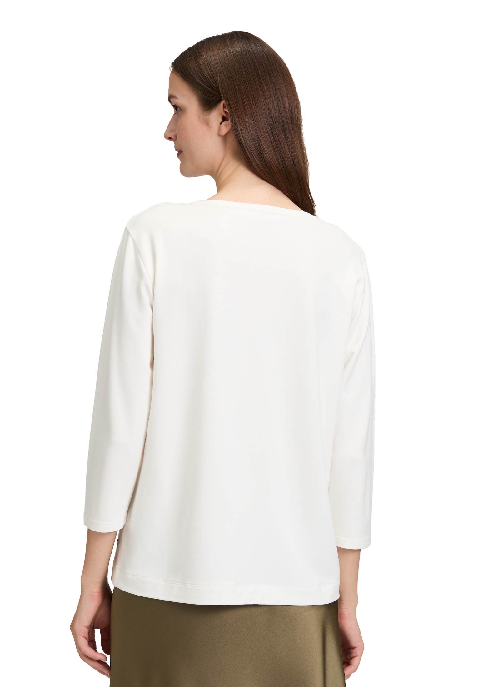 Betty&Co Rundhalsshirt »Casual-Shirt mit Strass«