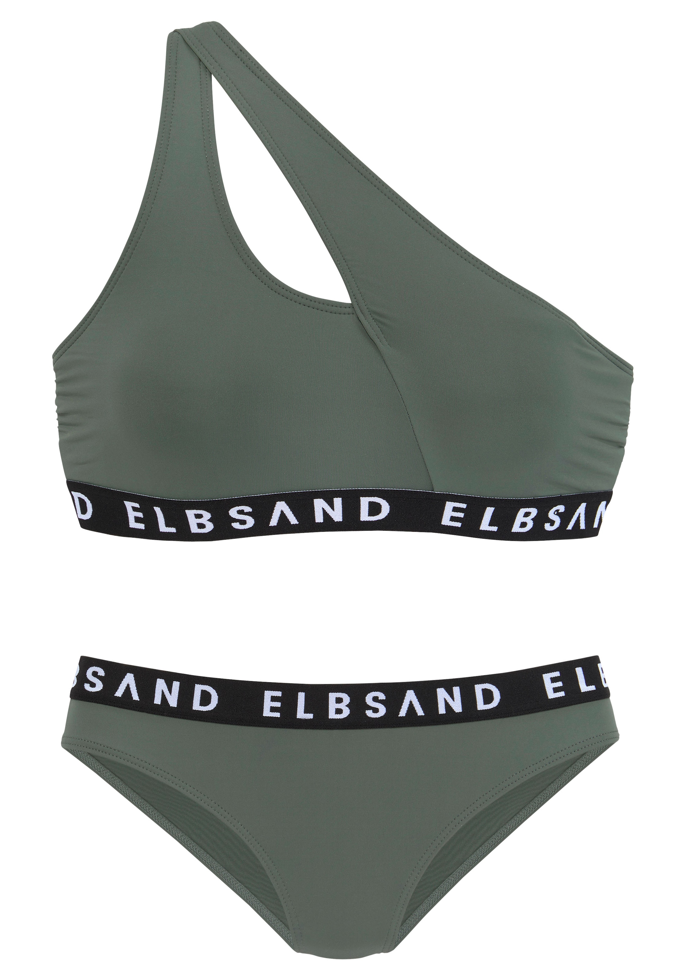 Elbsand Bustier-Bikini, mit Markenschriftzügen in Kontrastfarbe