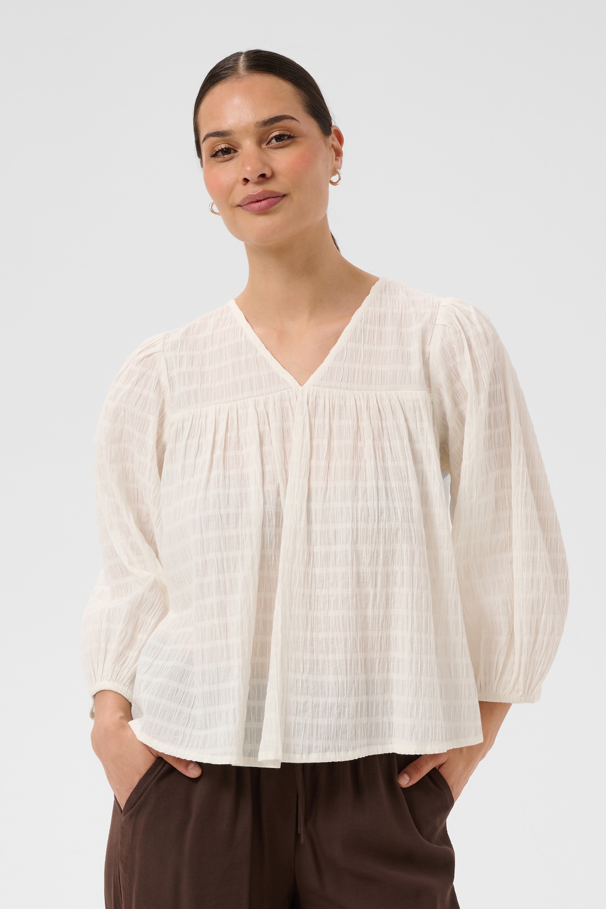 KAFFE Langarmbluse »Bluse langarm KAmissie«