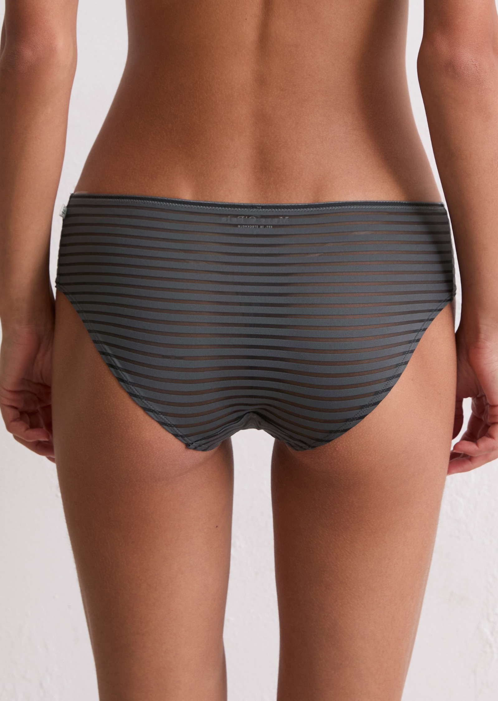 Marc O'Polo Hipster »Second Skin Jaquard« elastisch, Spitze, feine Streifen, weich, feminin