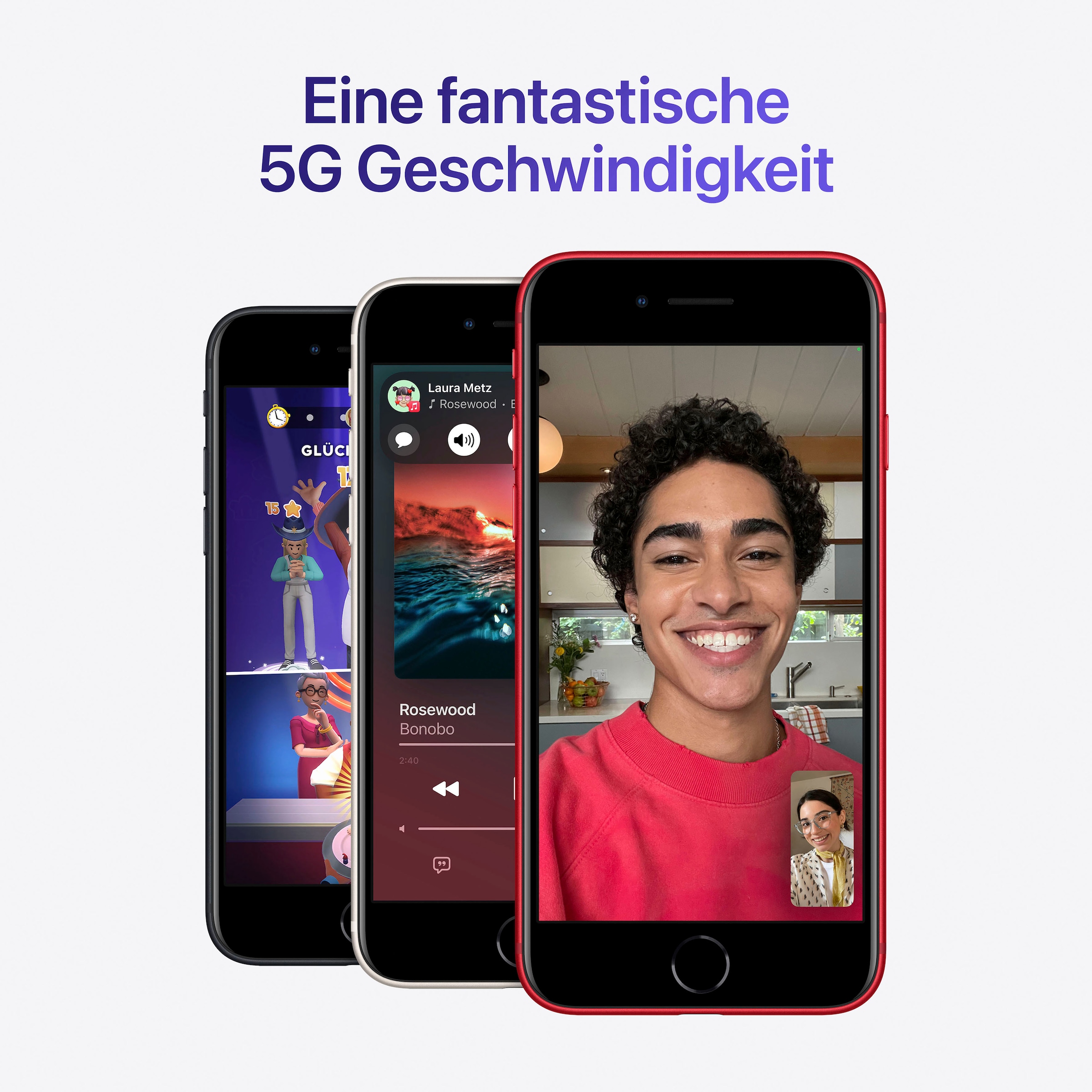 Apple Smartphone »iPhone SE (2022)«, (PRODUCT)RED, 11,94 cm/4,7 Zoll, 128 GB Speicherplatz, 12 MP Kamera