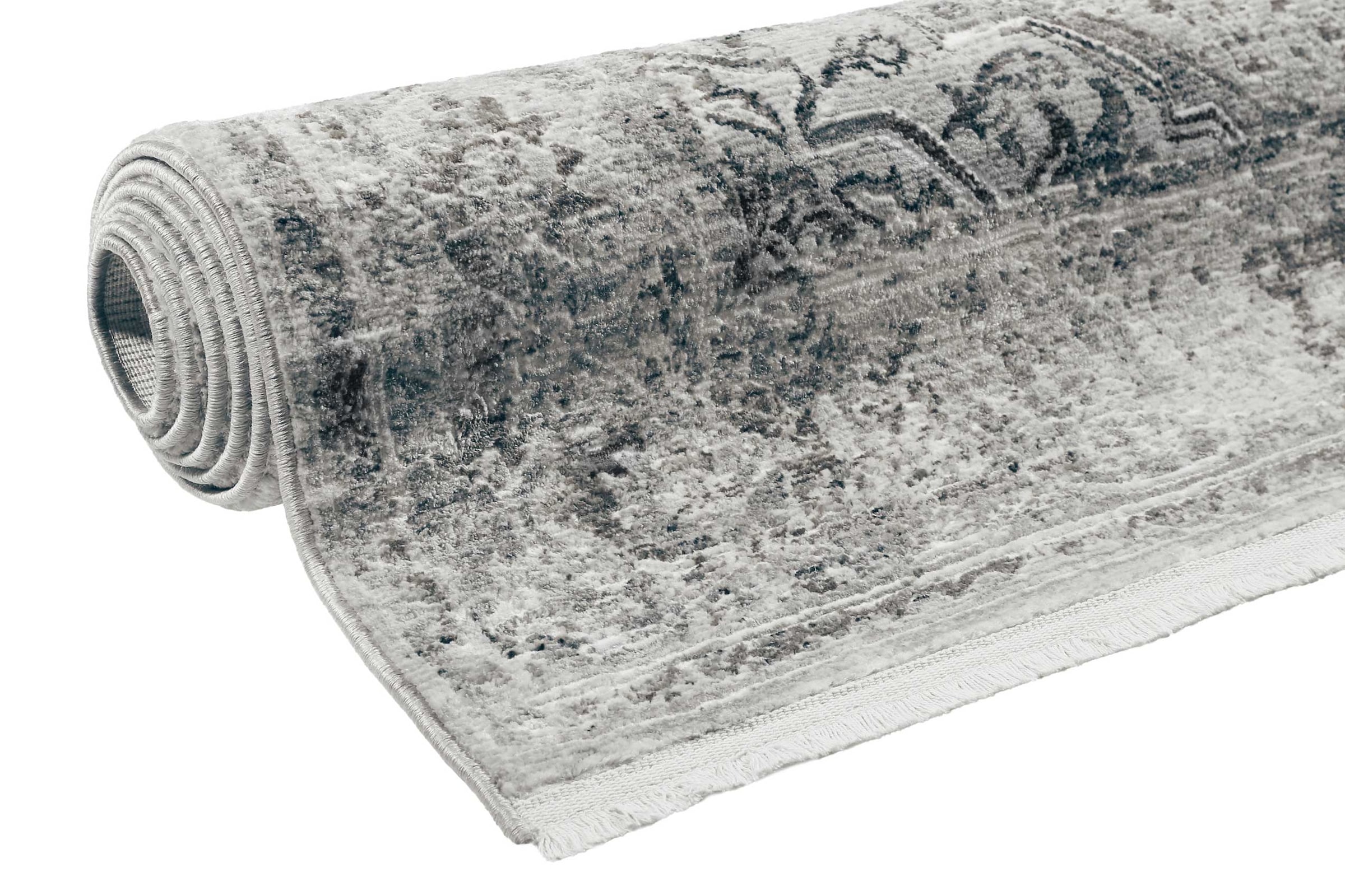 Wecon home Teppich »SoHo Touch« rechteckig 7 mm Höhe Hoch-Tief-Struktur, Wohnzimmer