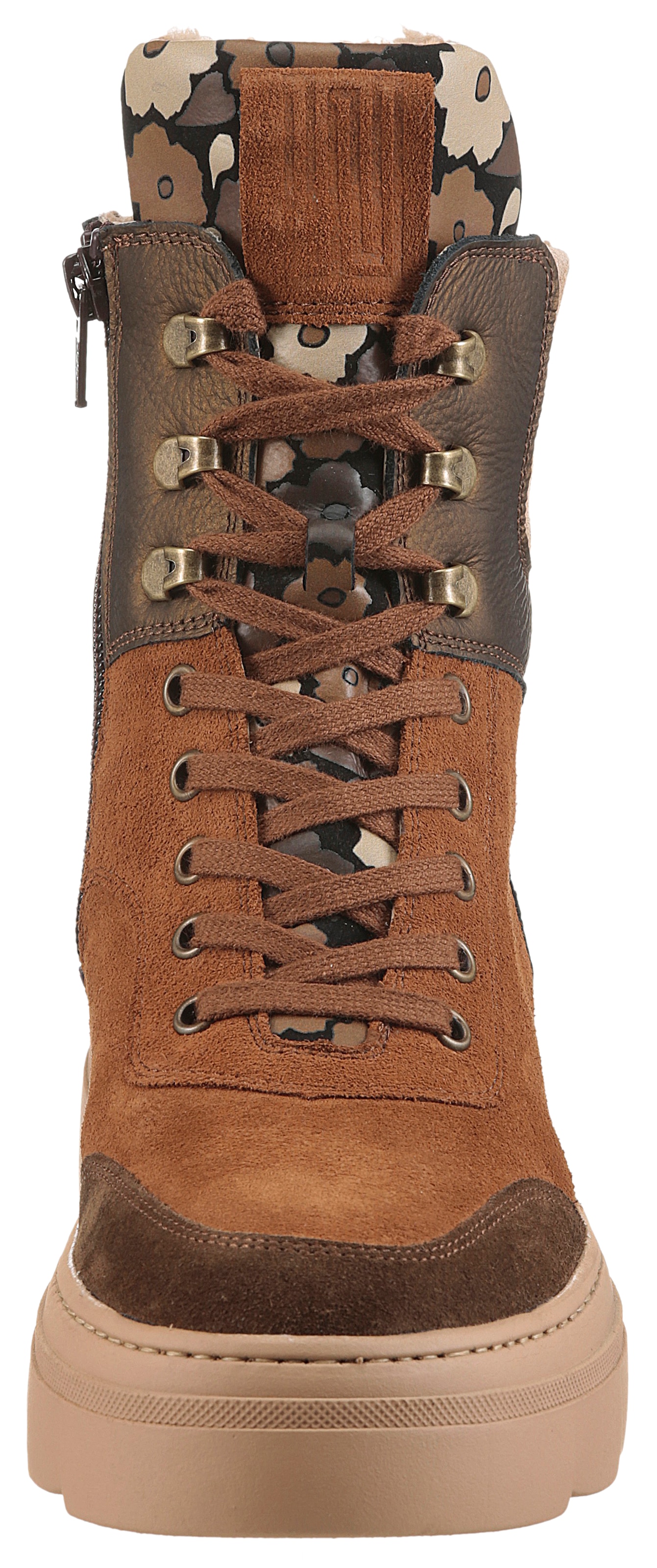 Waldläufer Schnürboots »H-SAIGA«  Schnürstiefelette, Plateauboots in Komfortweite H (= sehr weit)