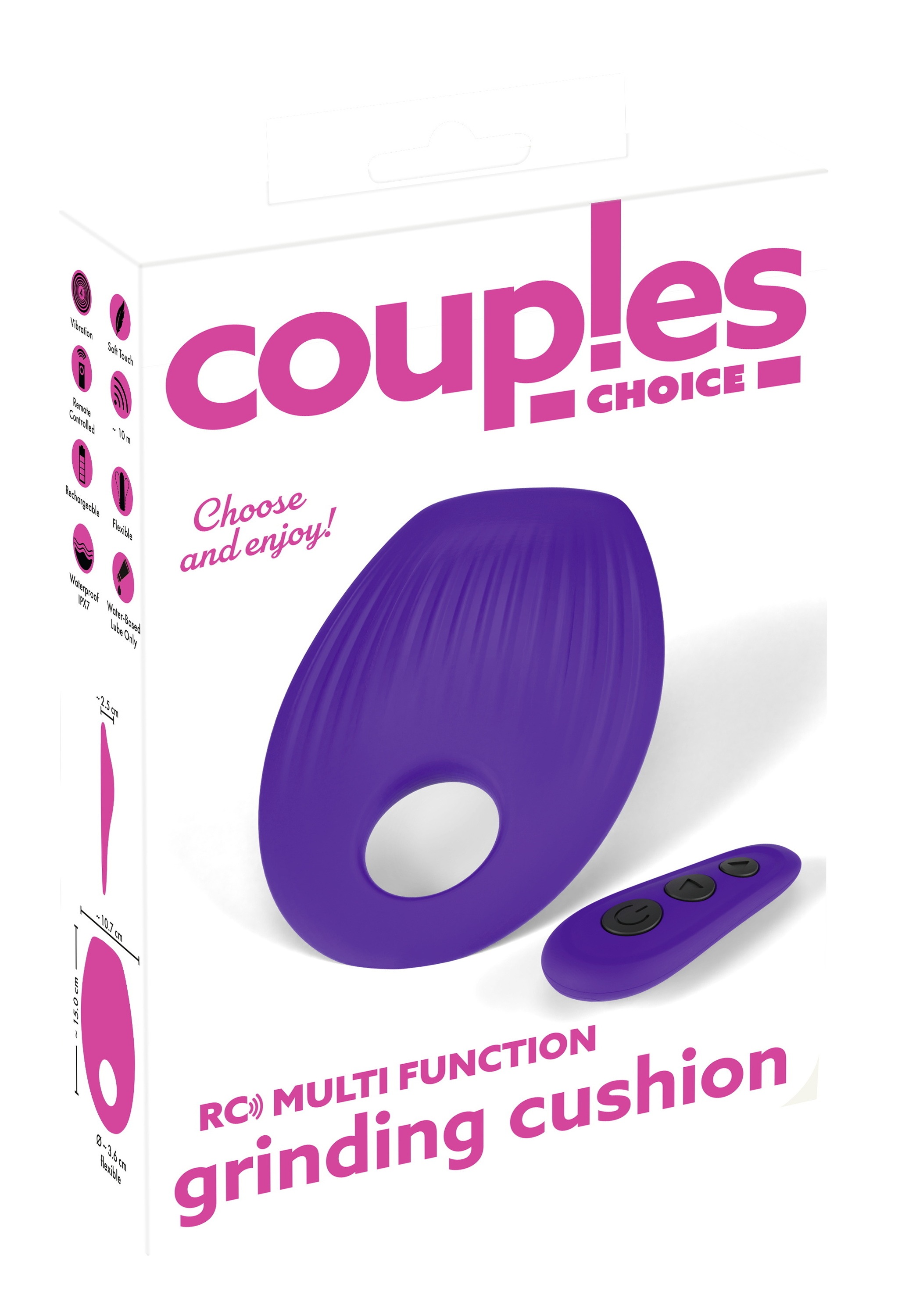 coup!es choice Vibrator »Vibrokissen RC Multi Function Grinding Cushion«