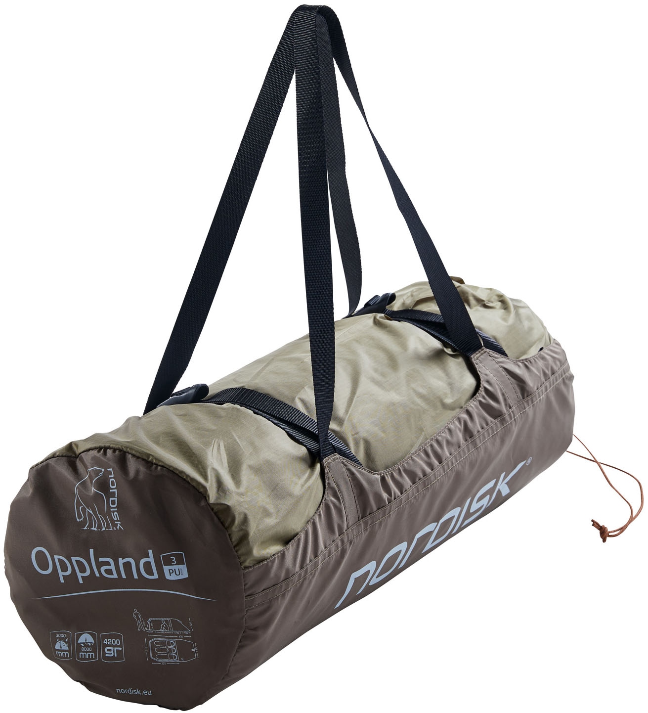 Nordisk Tunnelzelt »Oppland 3 PU«, 3 St. Personen