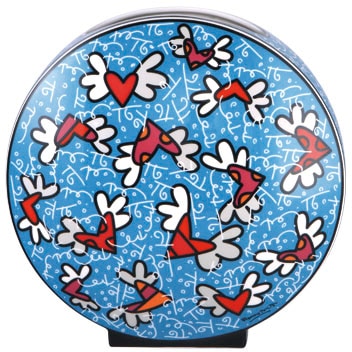 Tischvase »Romero BRITTO - In Love«, (1 St.), Vase aus Porzellan, Höhe ca. 20 cm