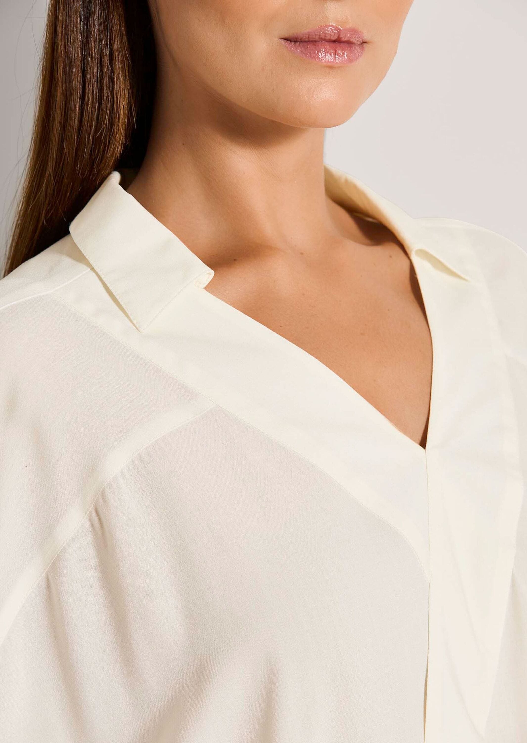 MADELEINE Langarmbluse »Bluse Bluse im Wickel-Look«