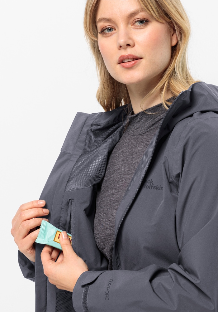 Jack Wolfskin Funktionsjacke »ROBURY 2L JKT W«, mit Kapuze