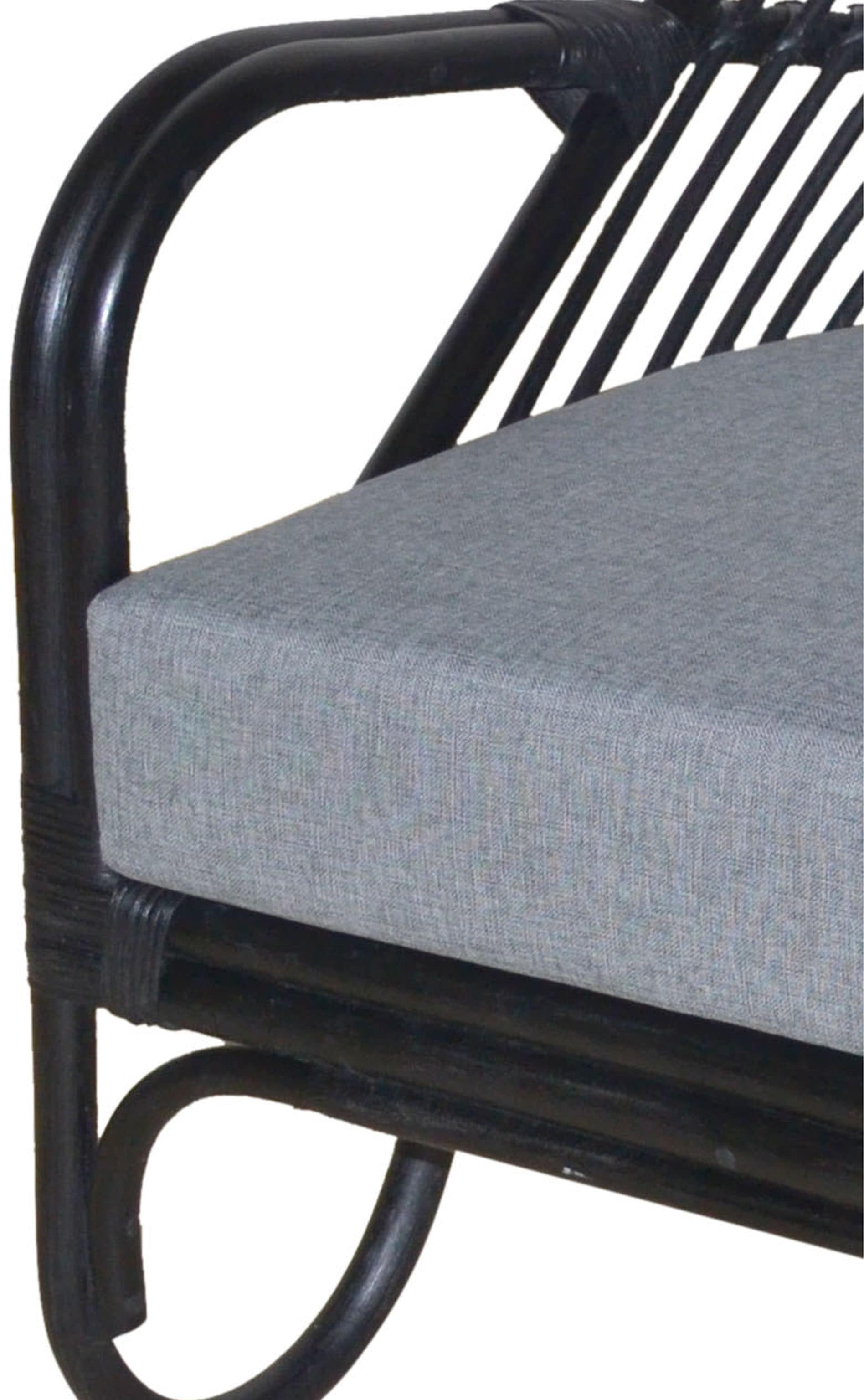 HOFMANN LIVING AND MORE Loungesessel, (1 St., Inklusive extra stark gepolsterten Sitzkissen), Handgeflochten