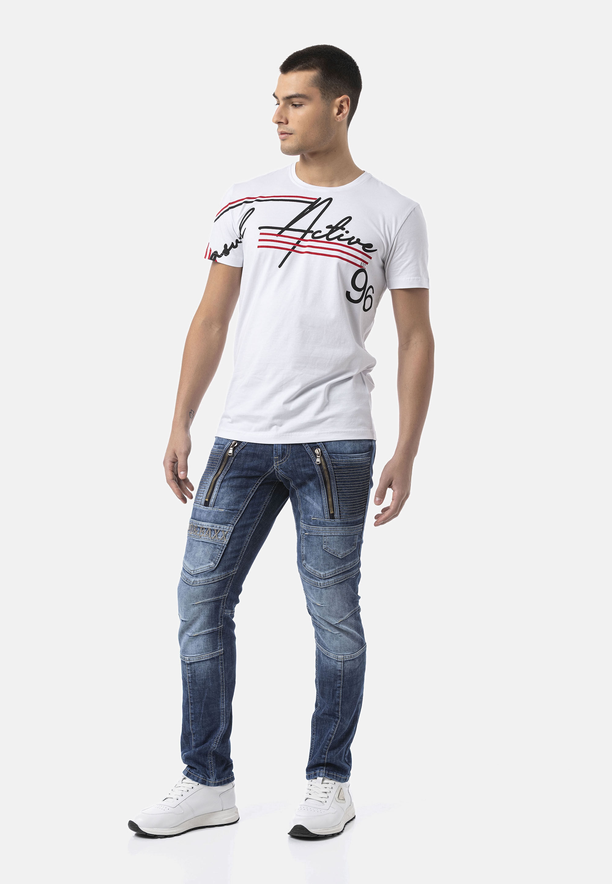 Cipo & Baxx T-Shirt »CT796« Rundhalsausschnitt