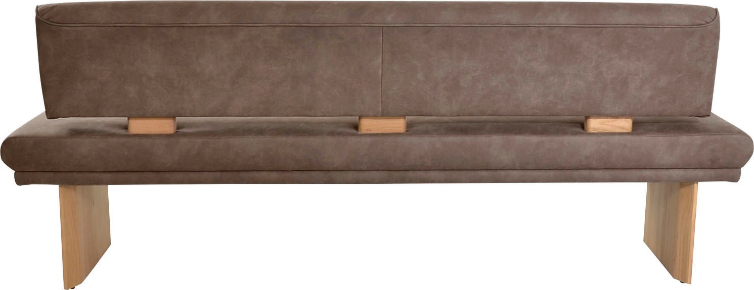 K+W Komfort & Wohnen Polsterbank »Longbeach«, (1 St.), Spitzkissenoptik im Sitz, wahlweise in der Breite 204cm oder 224cm