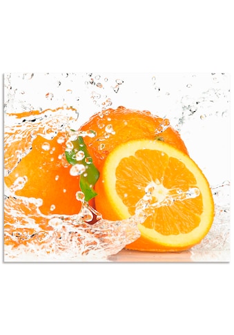 Artland Küchenrückwand »Orange mit Spritzwasser«, (1 tlg.), selbstklebend in vielen... kaufen