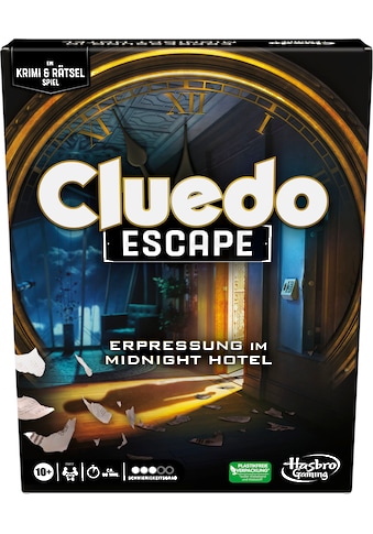 Spiel »Hasbro Gaming, Cluedo Escape Erpressung im Midnight Hotel«