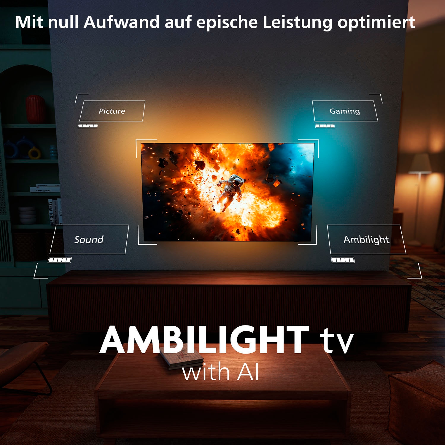 Philips OLED-Fernseher »77OLED910/12«, 4K Ultra HD, Google TV-Smart-TV