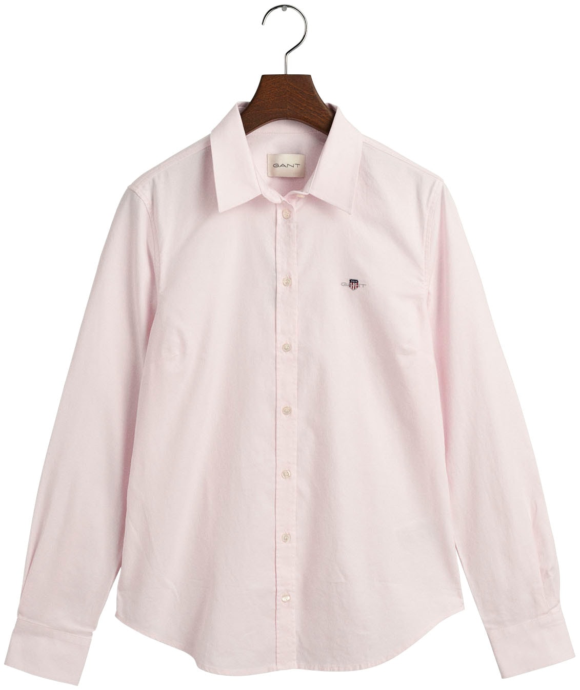 Gant Langarmbluse »New Slim Stretch Oxford Blouse«, für bequemen Sitz u. Bewegungsfreiheit, New Slim Stretch, bügelfrei