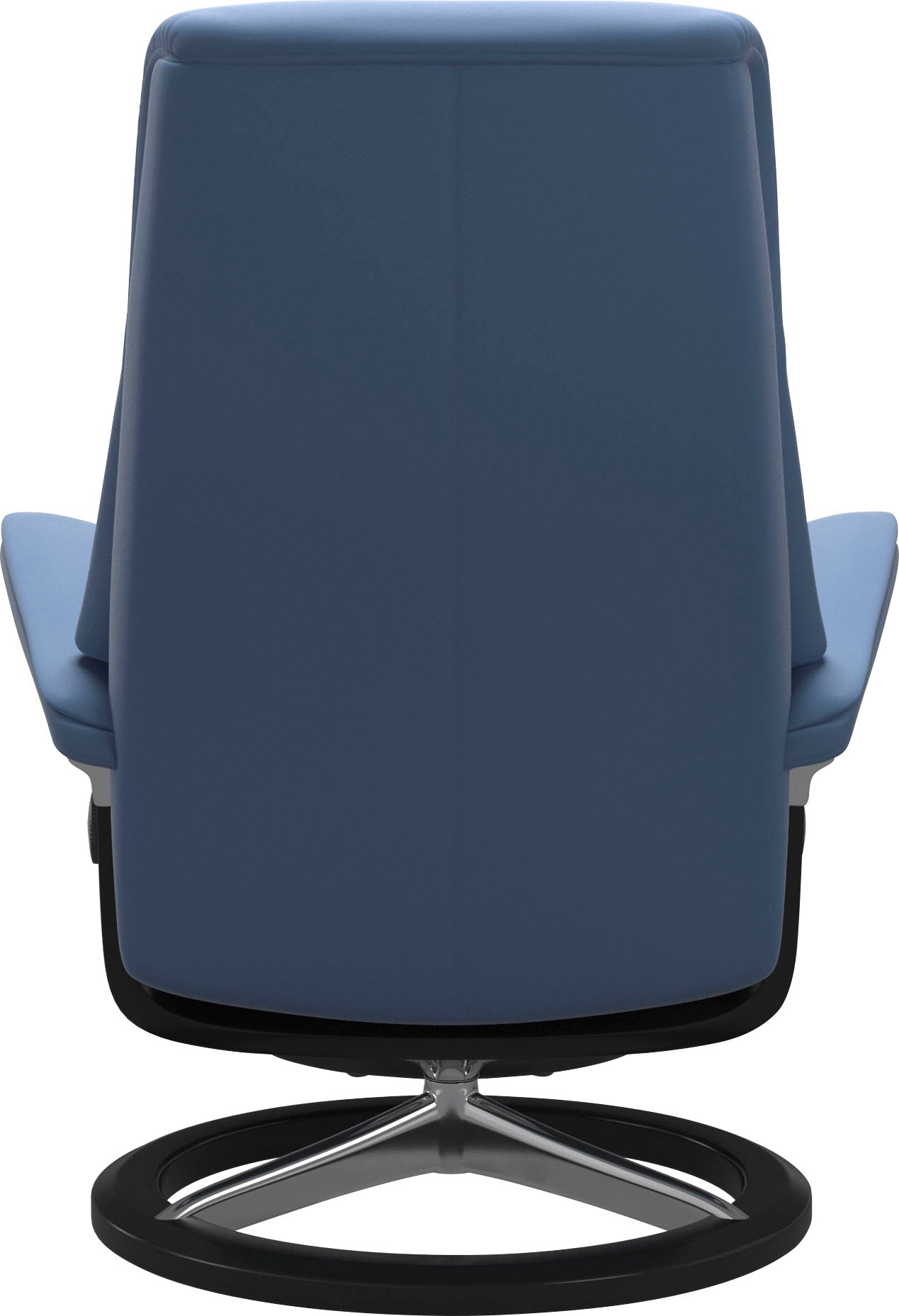 Stressless® Relaxsessel »View«, (Set, Relaxsessel mit Hocker), mit Signature Base, Größe M,Gestell Schwarz