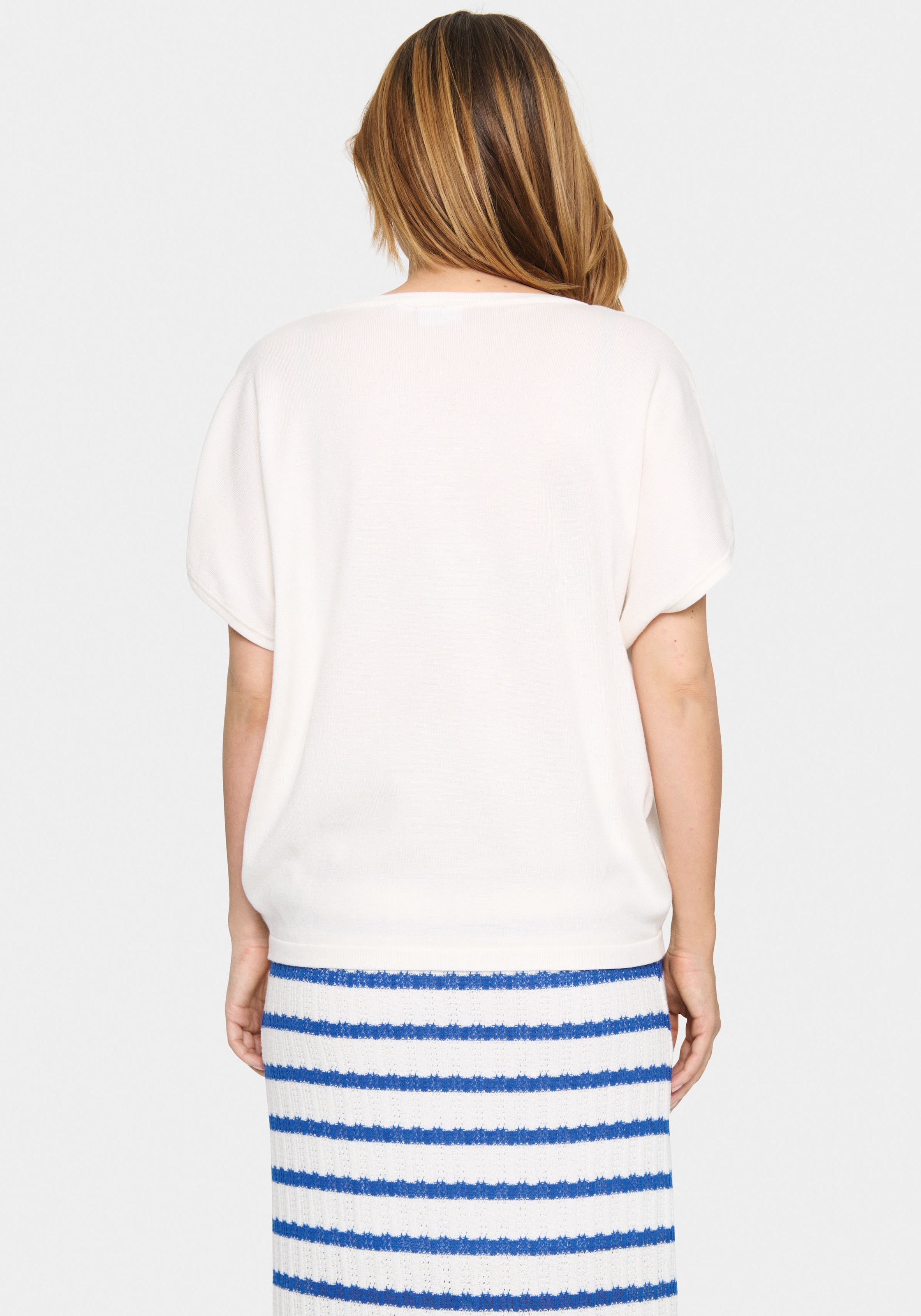 Saint Tropez Strickpullover »MilaSZ R-N SS«