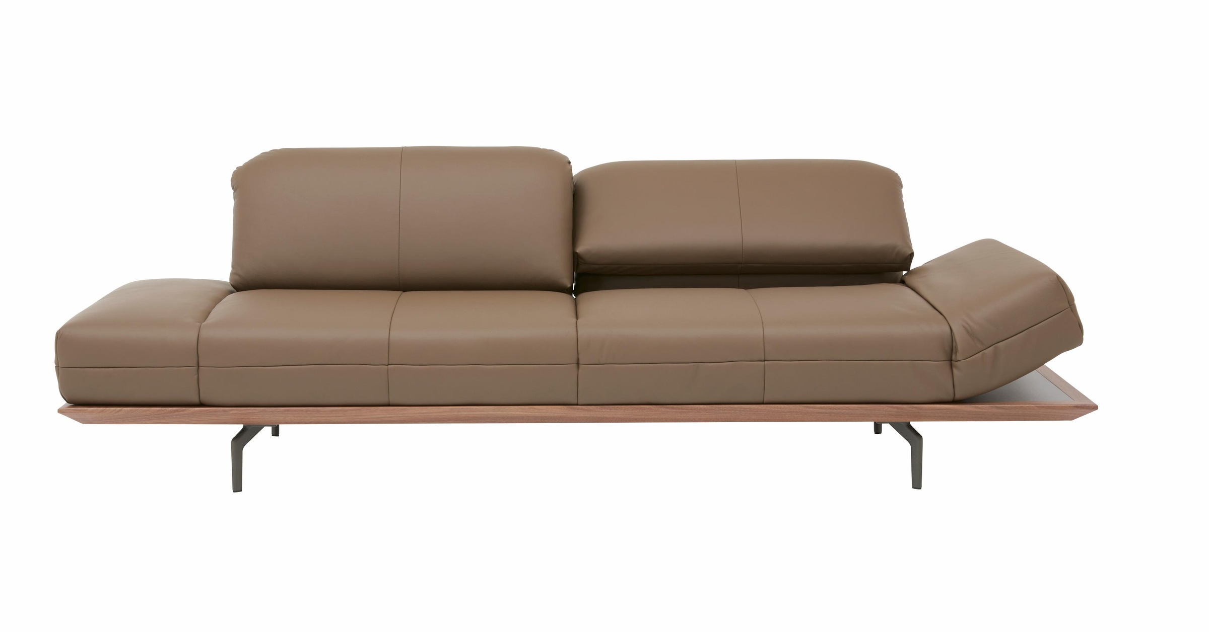 Creation BY ROLF BENZ 4-Sitzer »CR.420, Designsofa, Loungesofa«, in 2 Qualitäten, Holzrahmen in Eiche Natur oder Nußbaum, Breite 252 cm