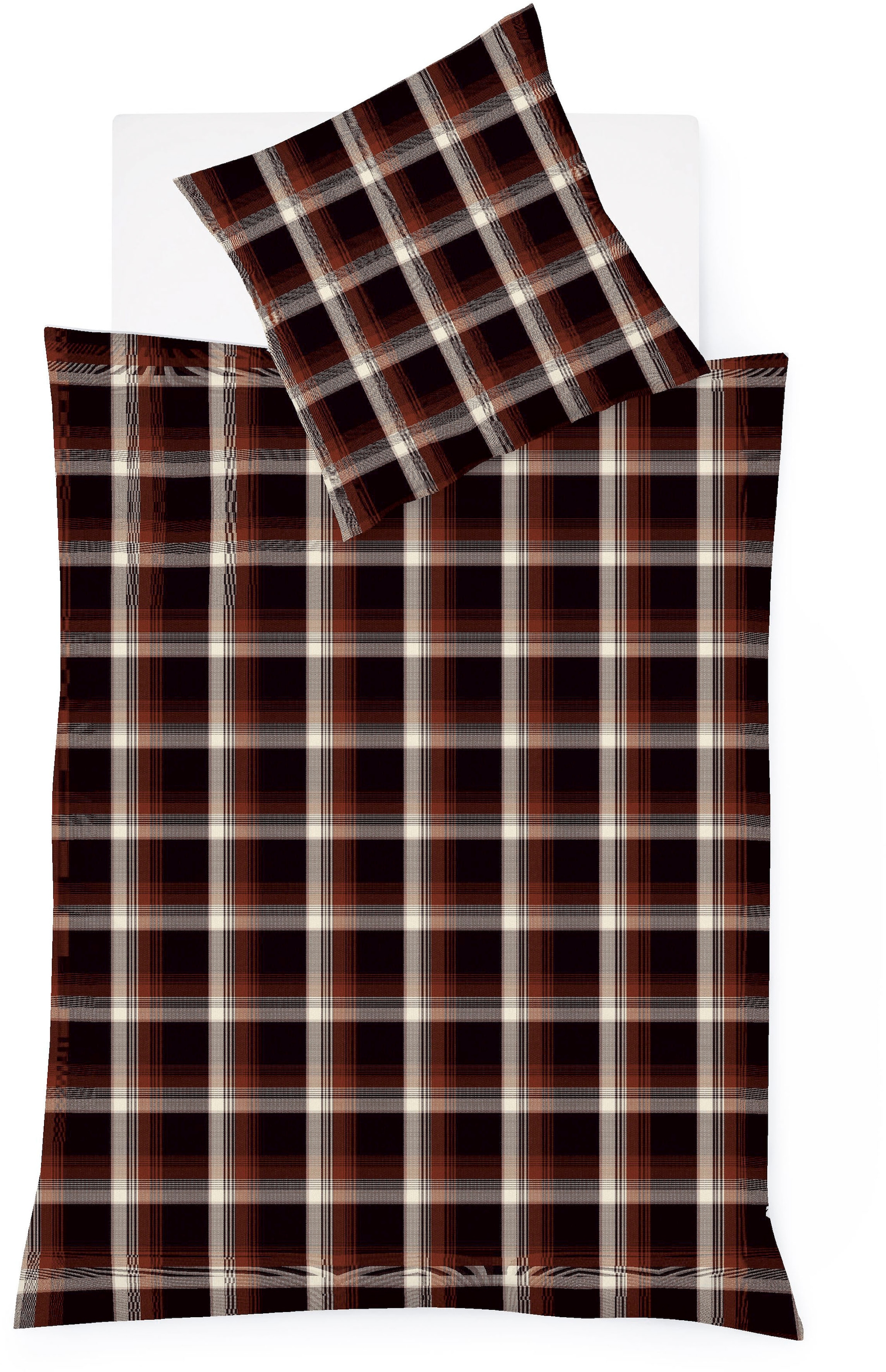 fleuresse Bettwäsche "Lech 4308" 2 Stk. Edelflanell, Baumwolle, in Gr. 135x200, 155x220, 200x200cm