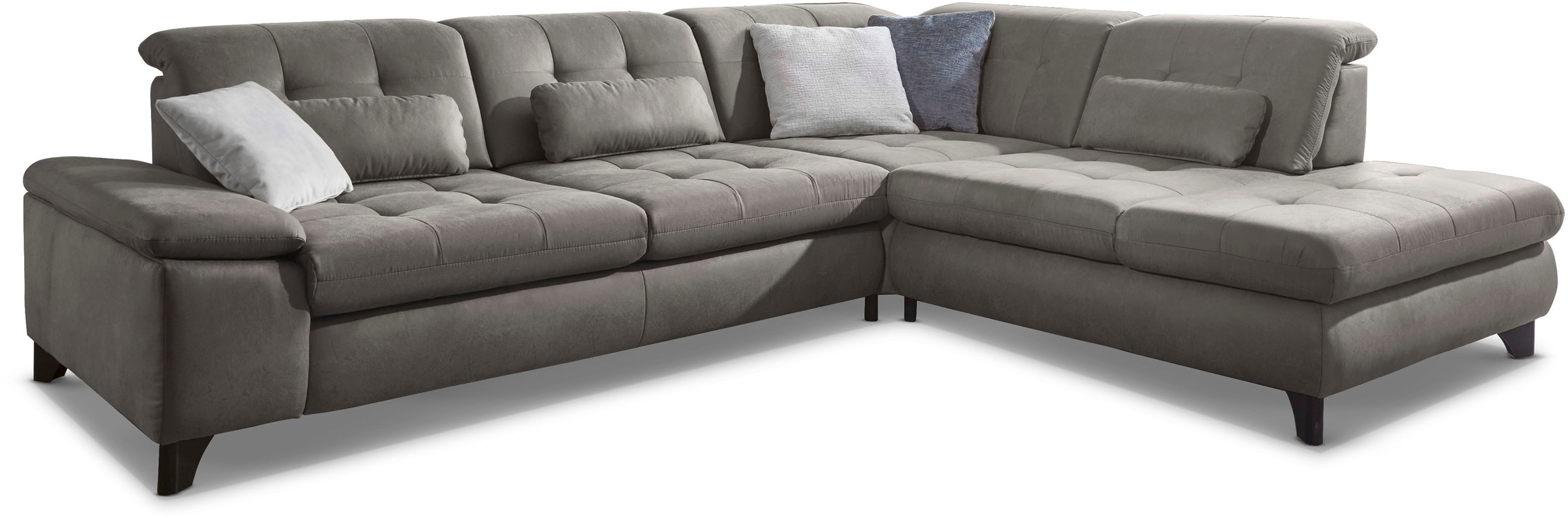 Die PlanBar Ecksofa »MP-IN18012 L-Form mit Kaltschaum-Polsterung« mit Sitztiefenverstellung, optional Kopfteilverstellung & Bettfunktion