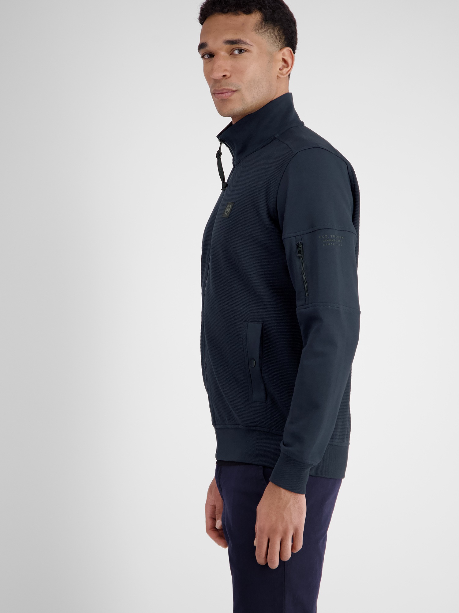 LERROS Sweatjacke »LERROS Herren Sweatjacke in Struktur-Baumwollqualität«