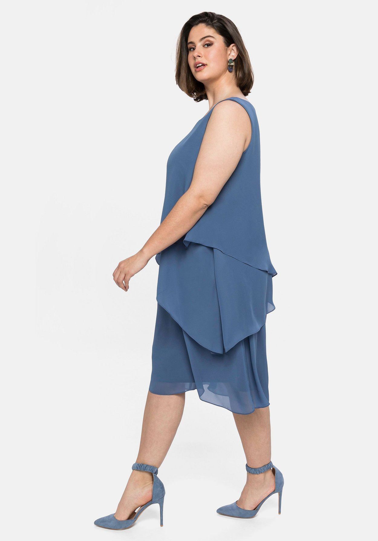 Sheego Cocktailkleid »Cocktailkleid im Lagenlook«