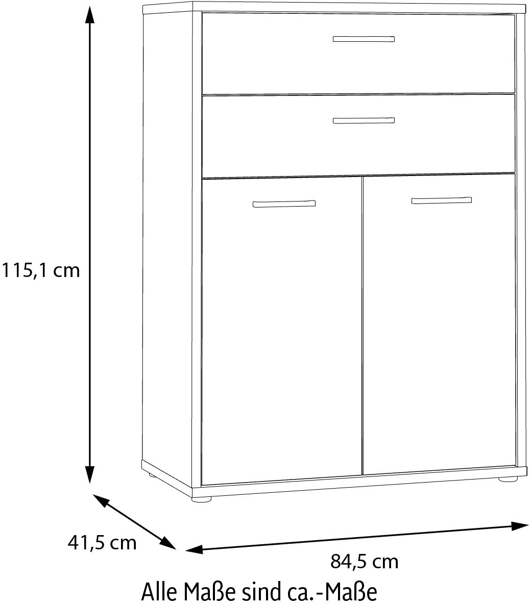FORTE Kommode »Keflav«, Breite 84,5 cm