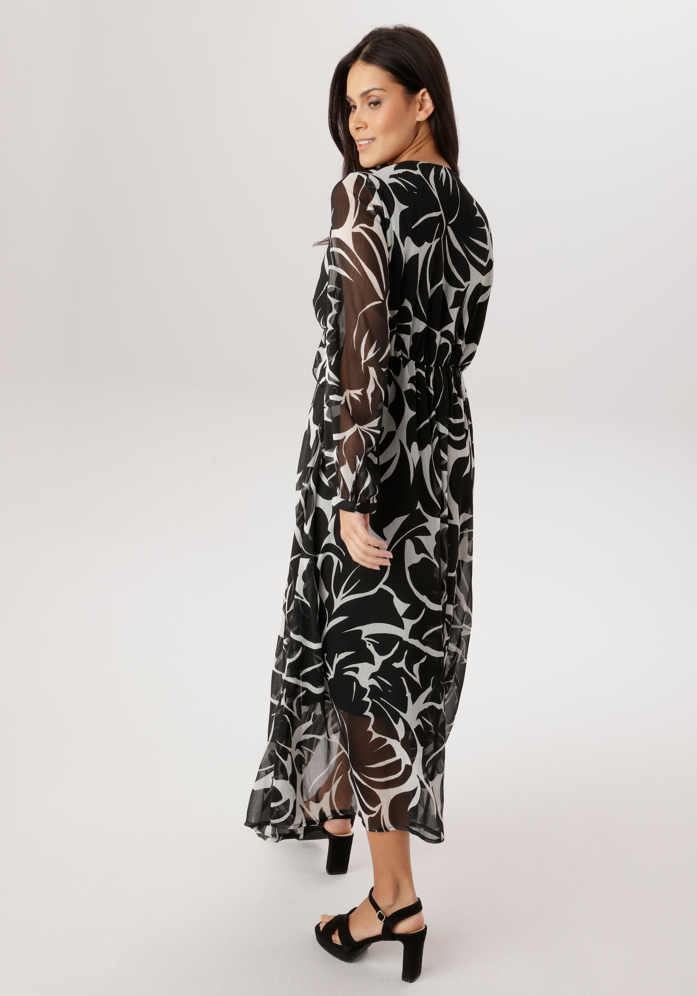 Aniston SELECTED Chiffonkleid mit romantischer Blütenmusterung allover - NEUE KOLLEKTION