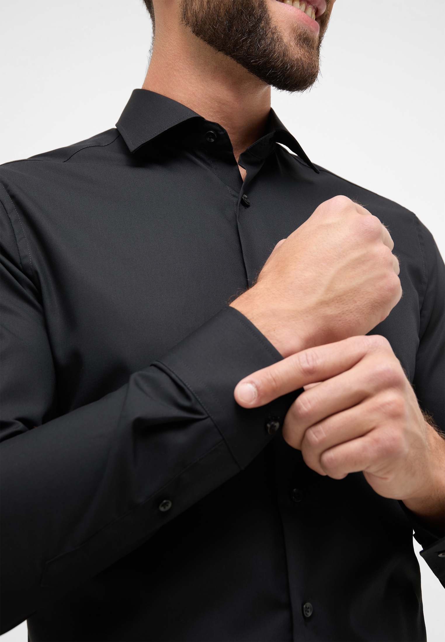 Eterna Langarmhemd »SLIM FIT«, NON IRON (bügelfrei)